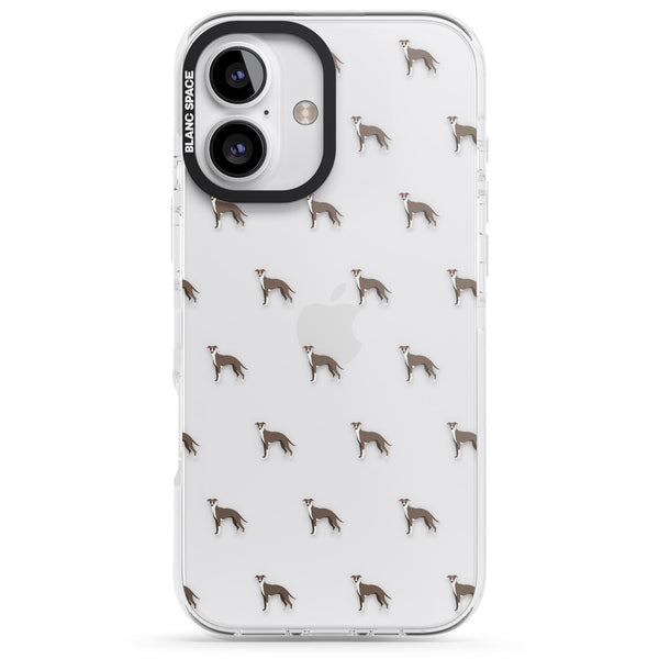 Whippet Dog Pattern Clear