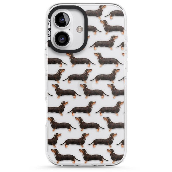 Dachshund Pattern Black Tan