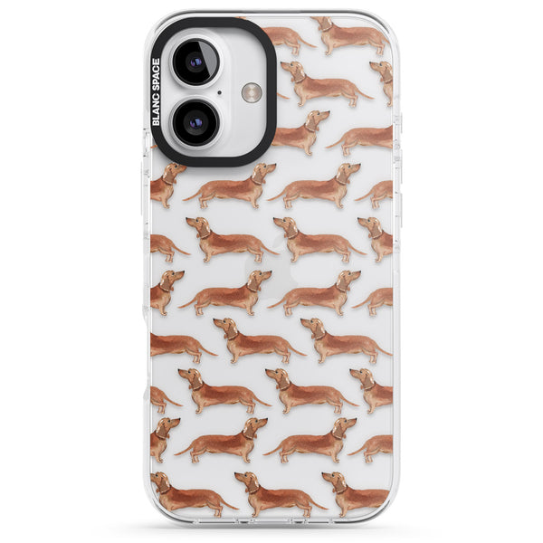 Dachshund Watercolor Dog Pattern