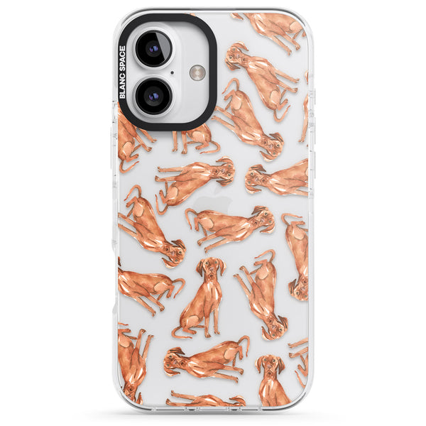Hungarian Vizsla Watercolor Pattern