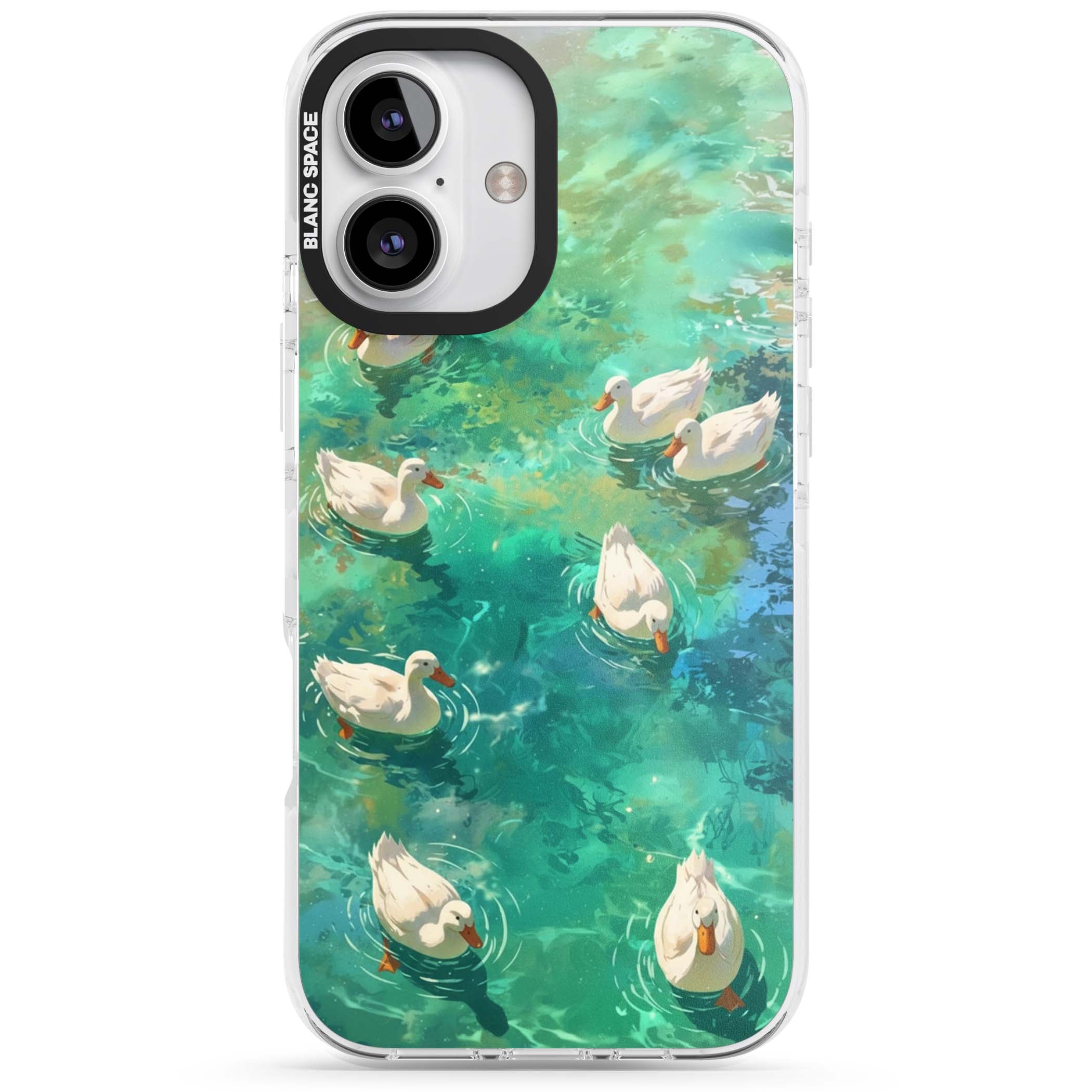 Ducks In The Pond for her iPhone case | Clear Impact case for iPhone 16, iPhone 16 Plus