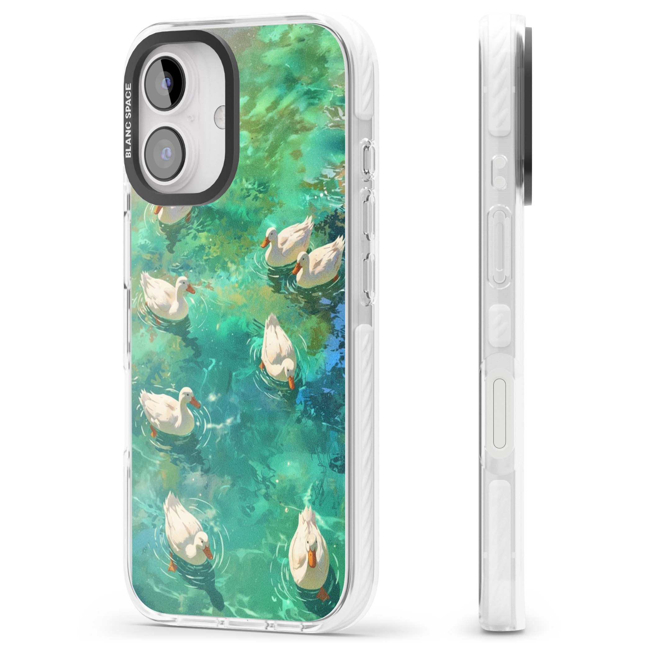 Ducks In The Pond for her iPhone case | Clear Impact case for iPhone 16, iPhone 16 Plus