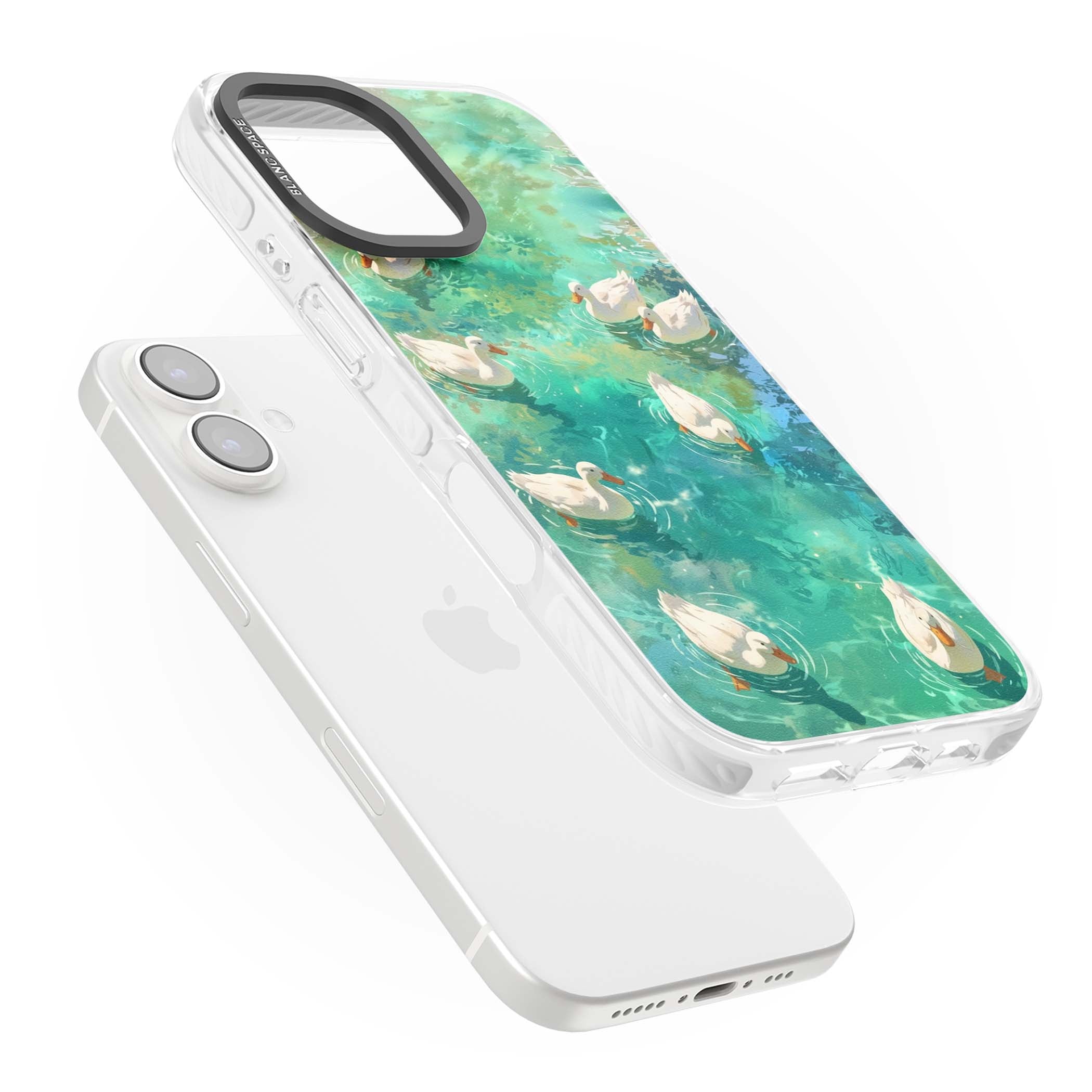 Ducks In The Pond for her iPhone case | Clear Impact case for iPhone 16, iPhone 16 Plus