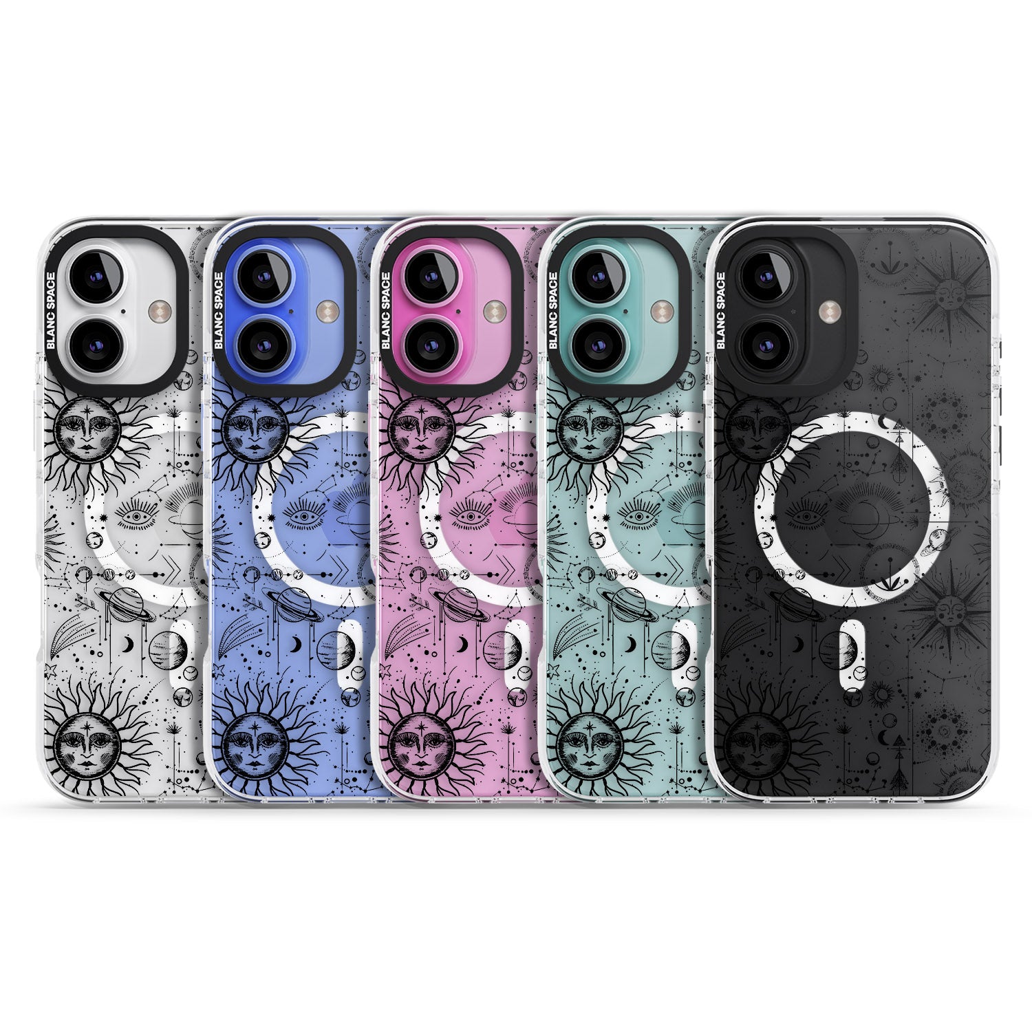 iPhone 16 Pro Max Suns & Planets Astrological Black Impact Phone Case