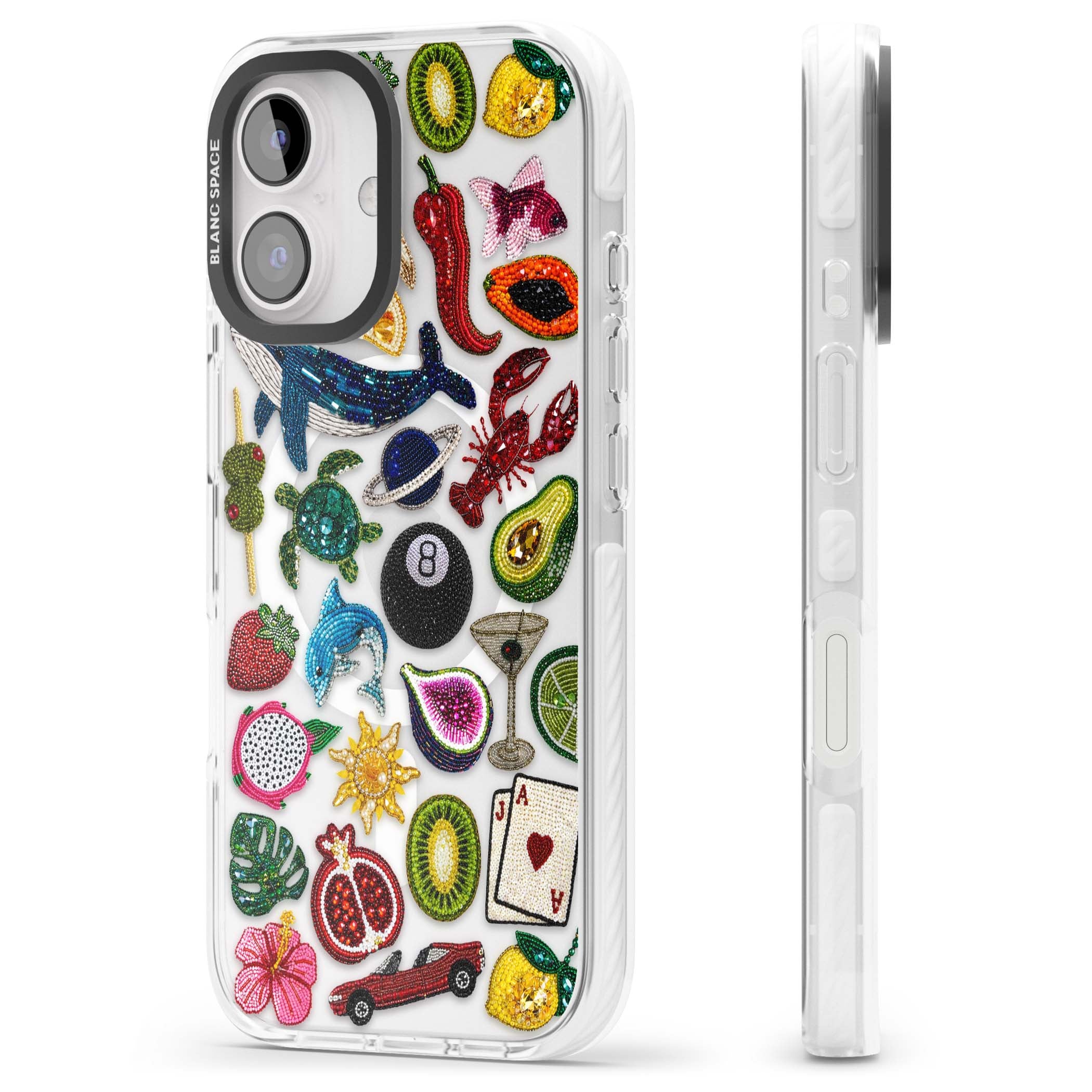 Beaded Mix cute iPhone case | Impact Magsafe case for iPhone 16, iPhone 16 Plus