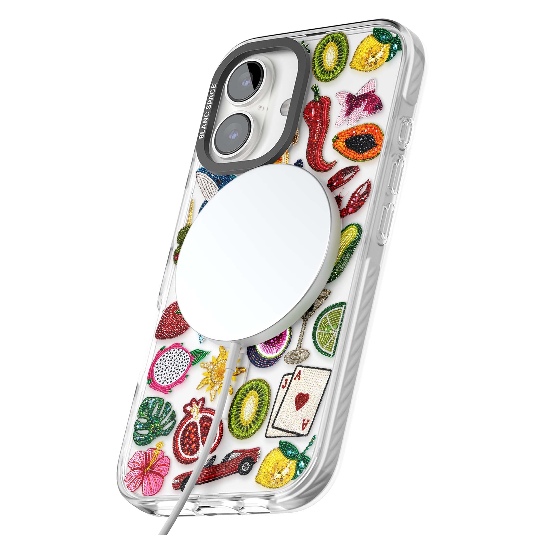 Beaded Mix cute iPhone case | Impact Magsafe case for iPhone 16, iPhone 16 Plus