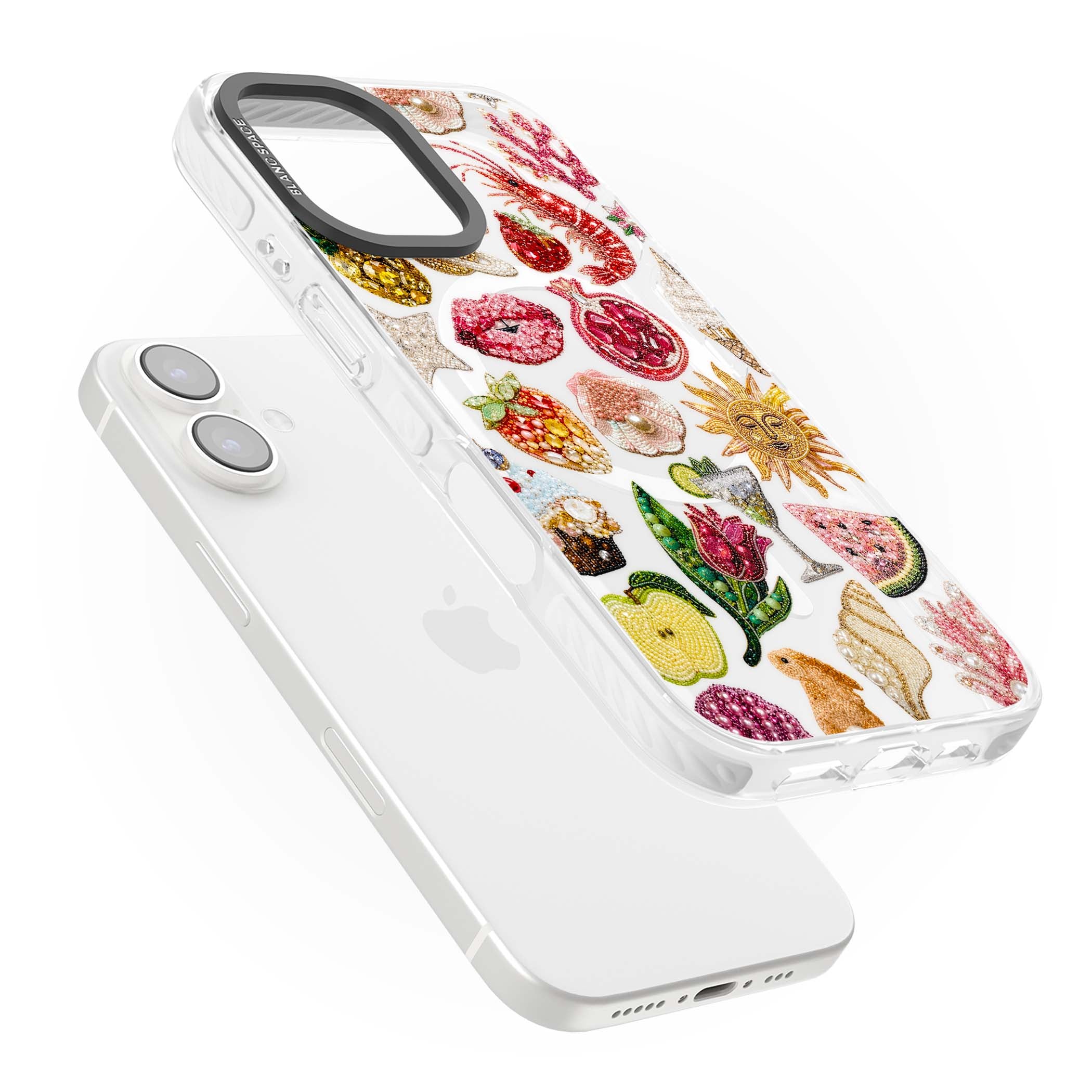 Beaded Riviera coquette iPhone case | Impact Magsafe case for iPhone 16, iPhone 16 Plus