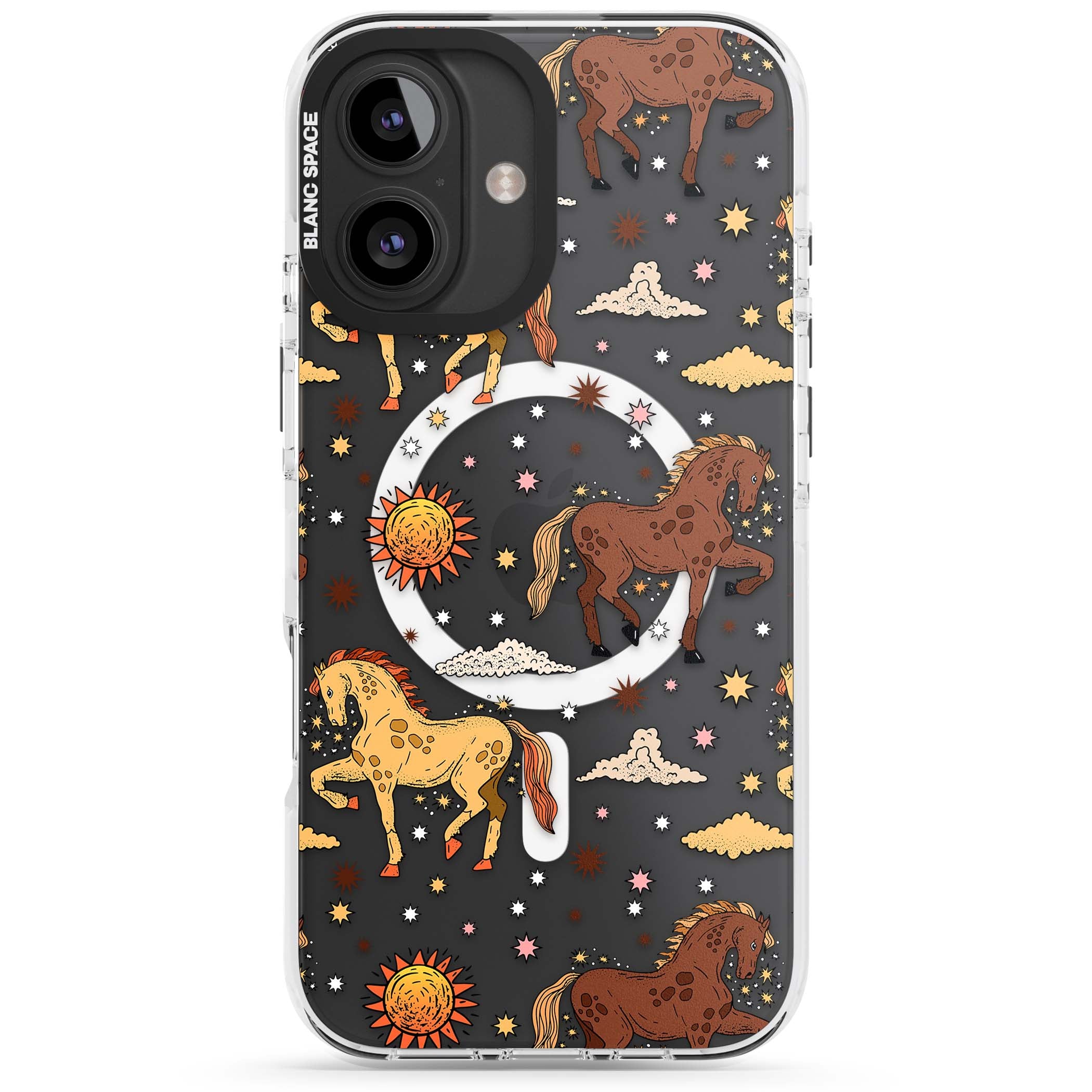 Elevate Your Phone'S Style With This Boho Celestial Sun & Eye Phone Case, Featuring A Mystical Blend Of Suns, All-Seeing Eyes, Butterflies, Stars, And