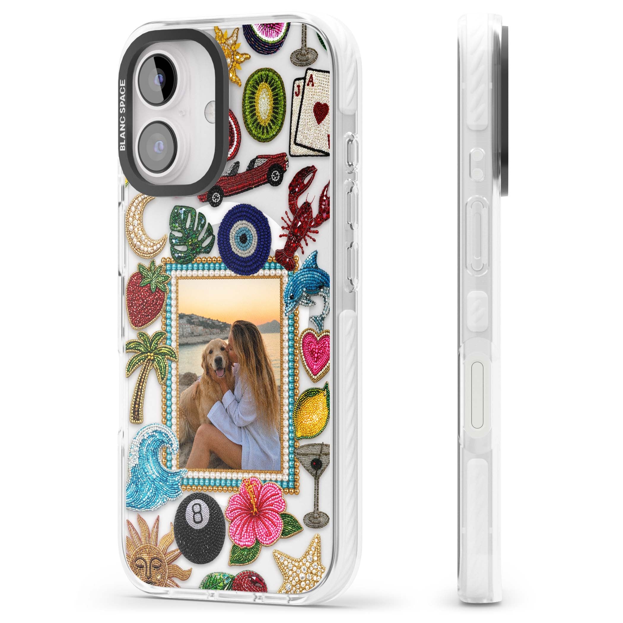Beaded Photo coastal iPhone case | Impact Magsafe case for iPhone 16, iPhone 16 Plus