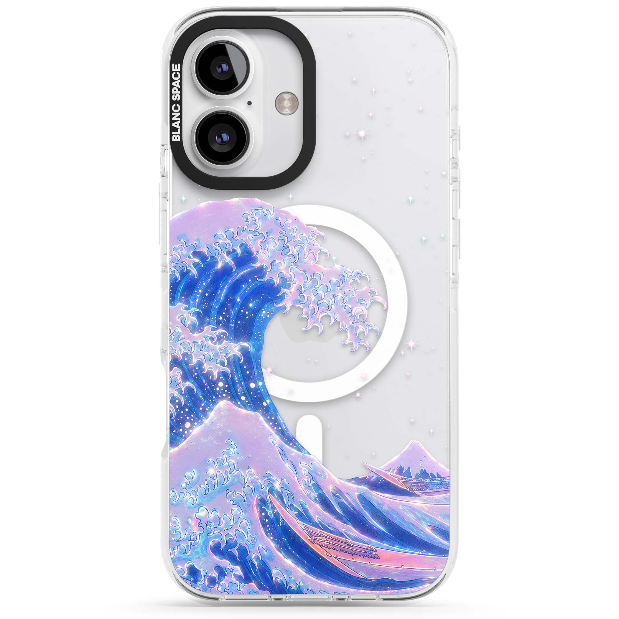 The Great Wave In Opal japanese iPhone case | Impact Magsafe case for iPhone 16, iPhone 16 Plus