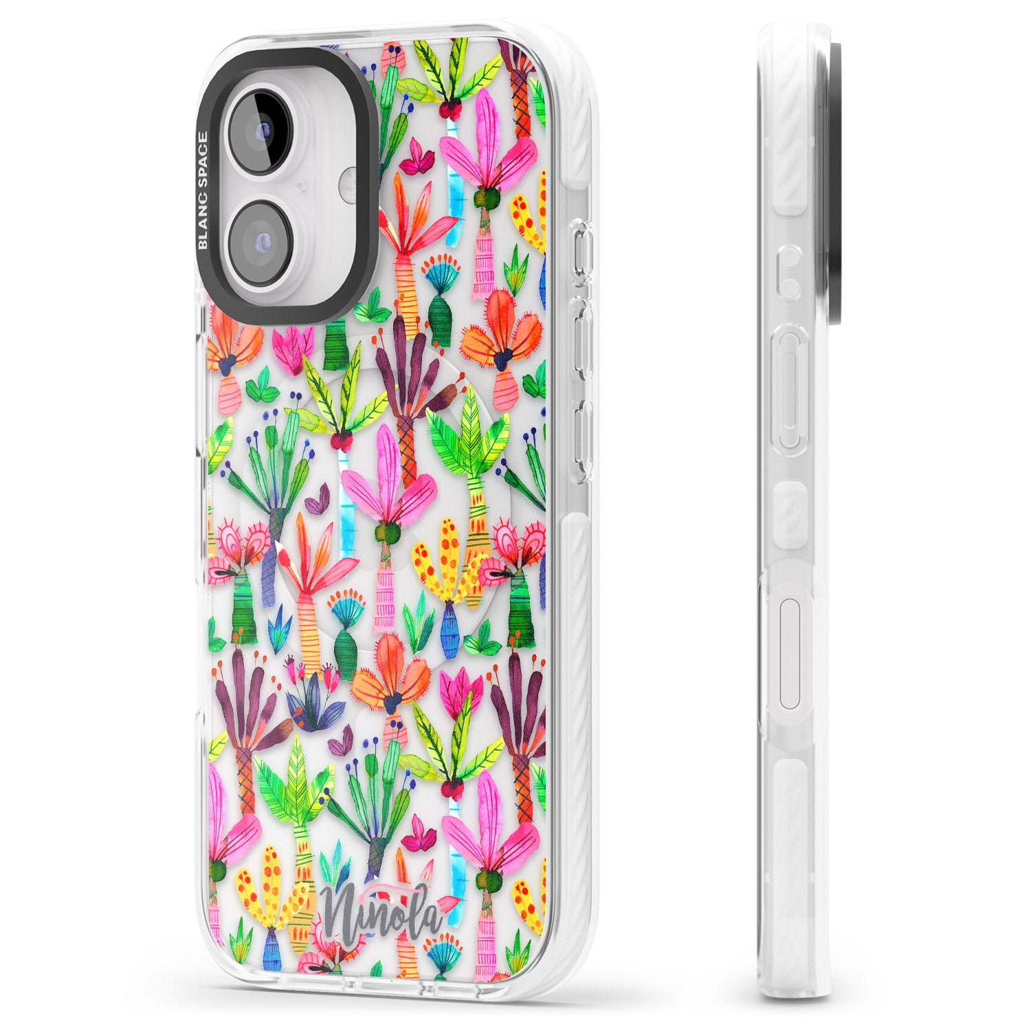 iPhone 16 Pro Max Palms Garden Black Impact Phone Case