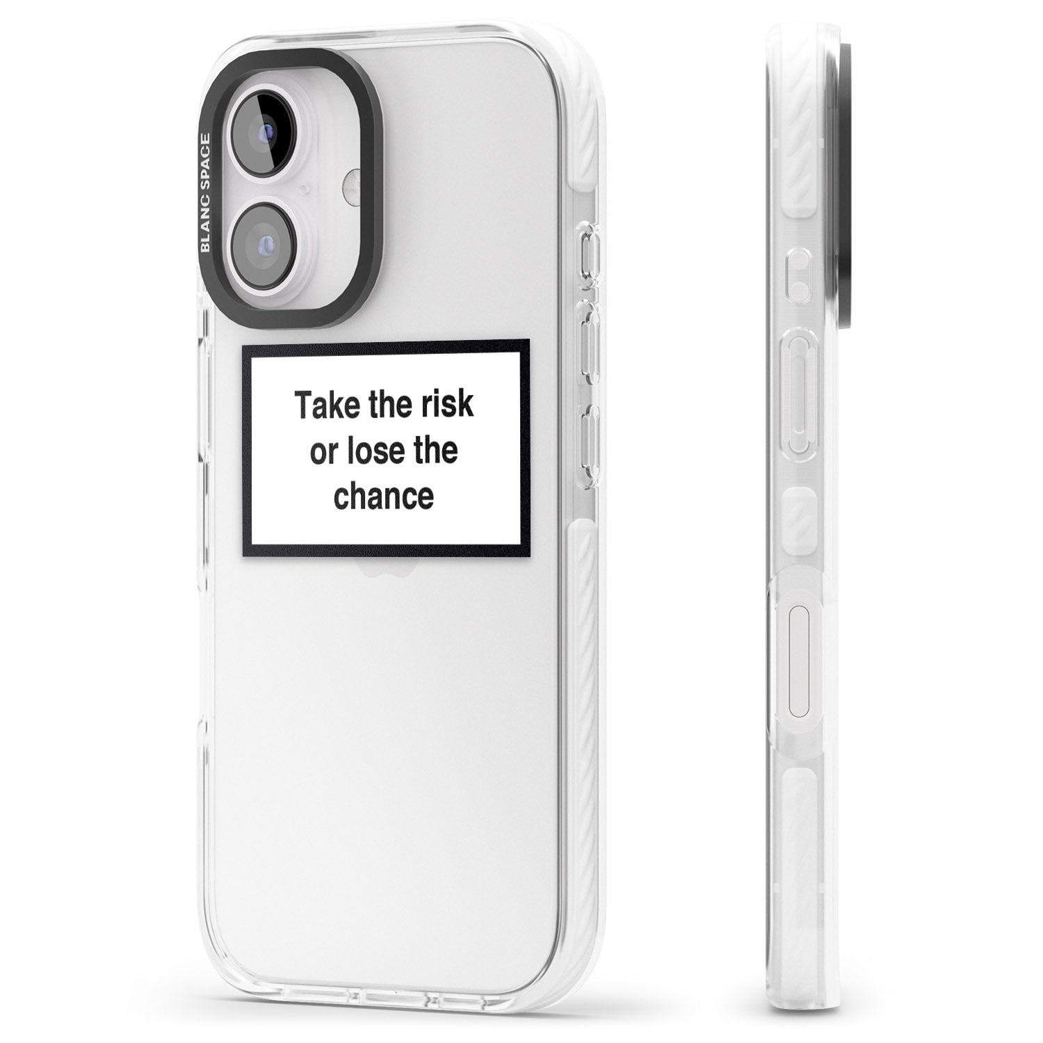 iPhone 16 Pro Max Take the risk or lose the chance Black Impact Phone Case
