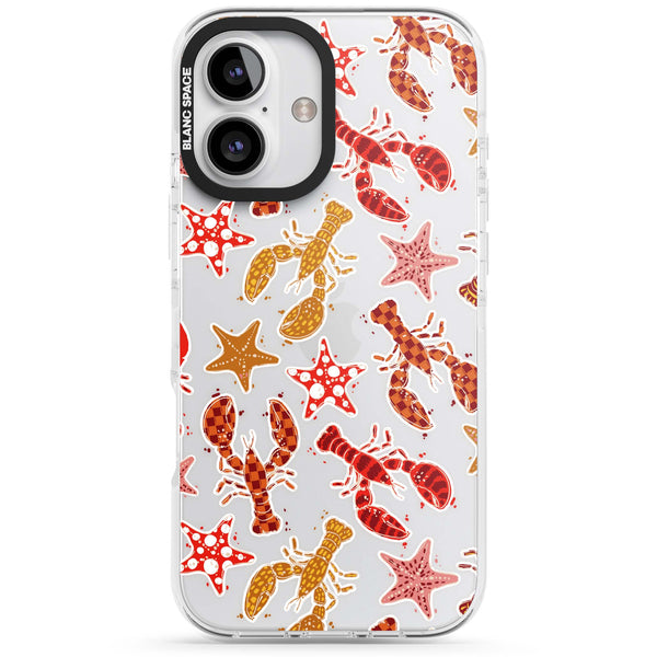 Lobster & Starfish Coastal Pattern