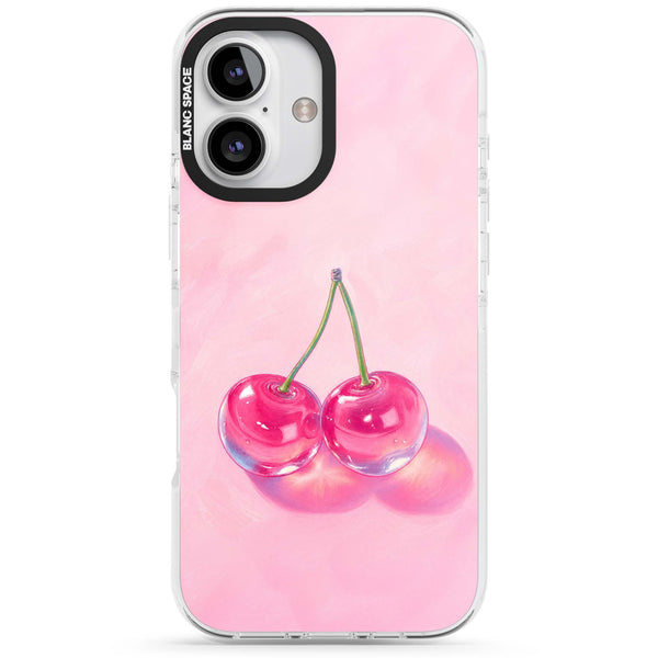 Pink Glass Cherry