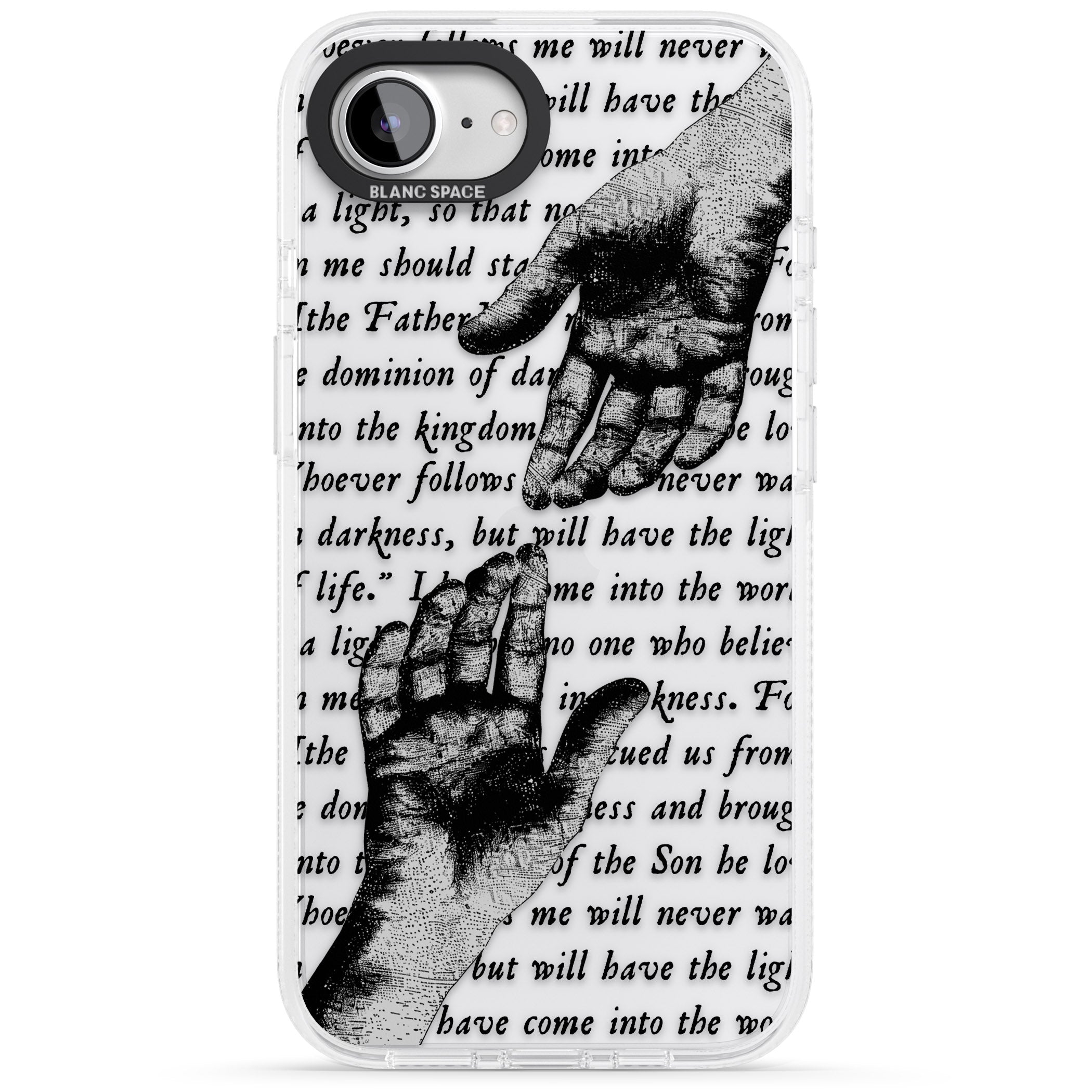 In Touch iPhone 16e Clear Case Impact Air - Blanc Space