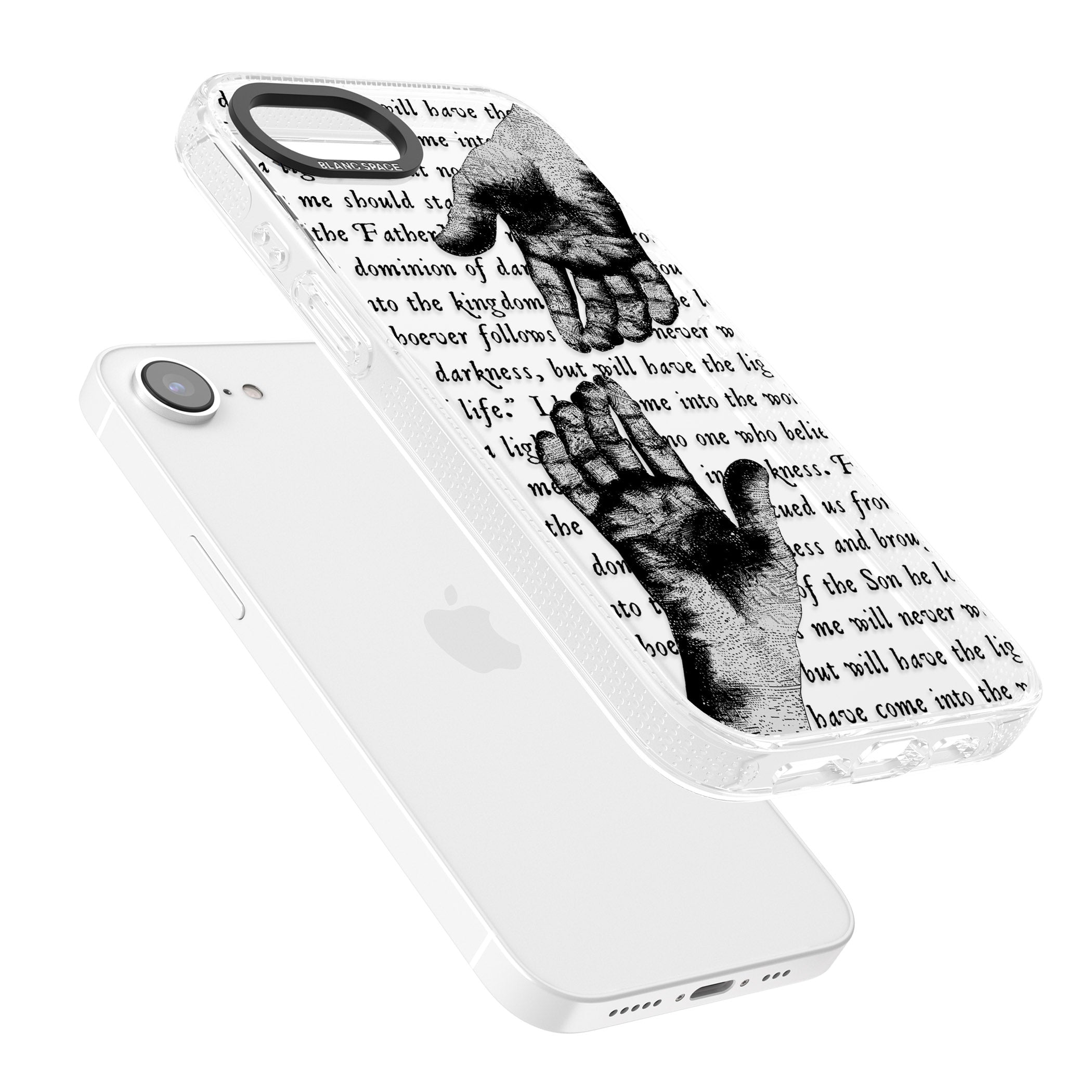 In Touch iPhone 16e Clear Case Impact Air - Blanc Space
