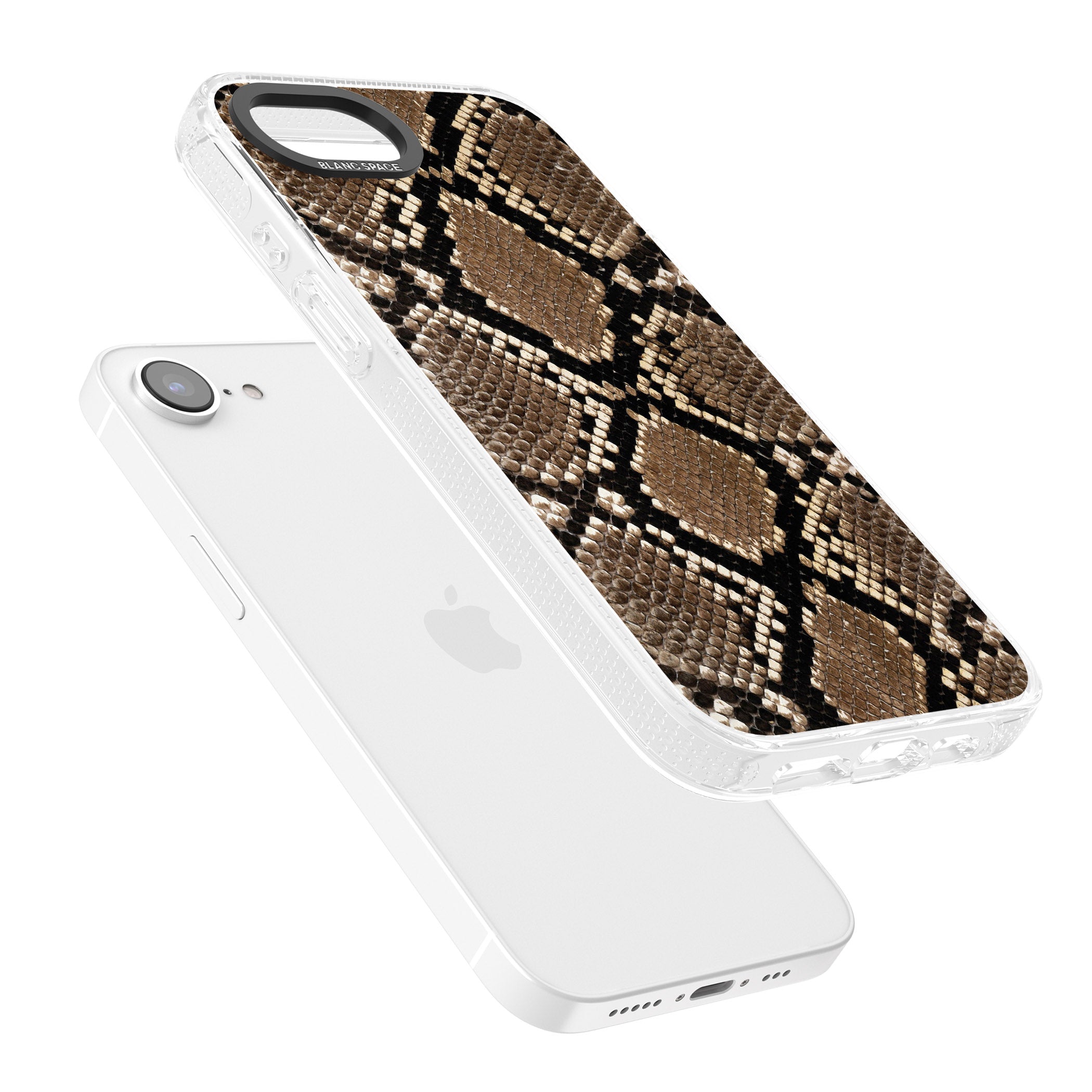 Snakeskin iPhone 16e Clear Case Impact Air - Blanc Space
