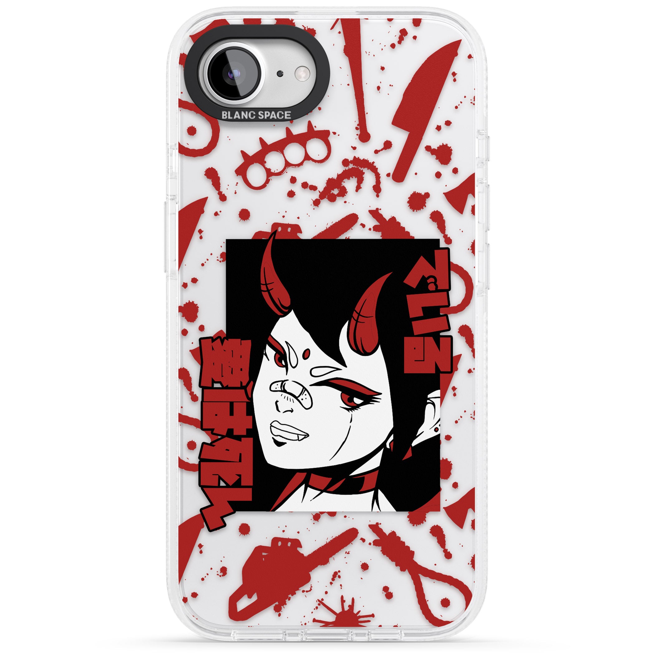 She's a Devil iPhone 16e Clear Case Impact Air - Blanc Space
