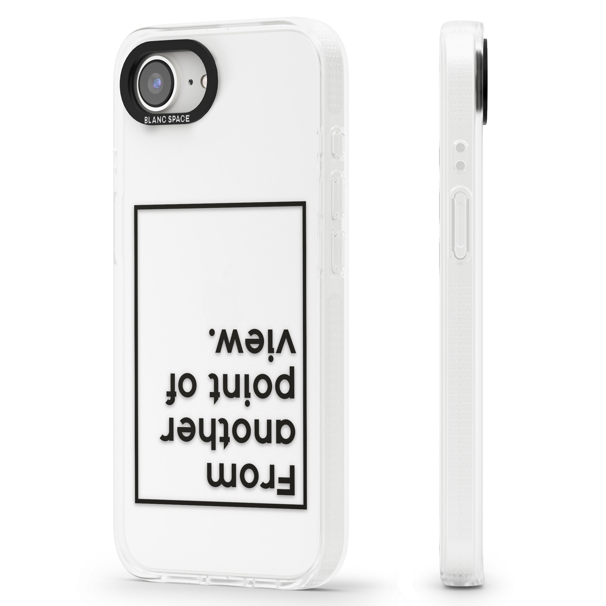 Another Point of View iPhone 16e Clear Case Impact Air - Blanc Space