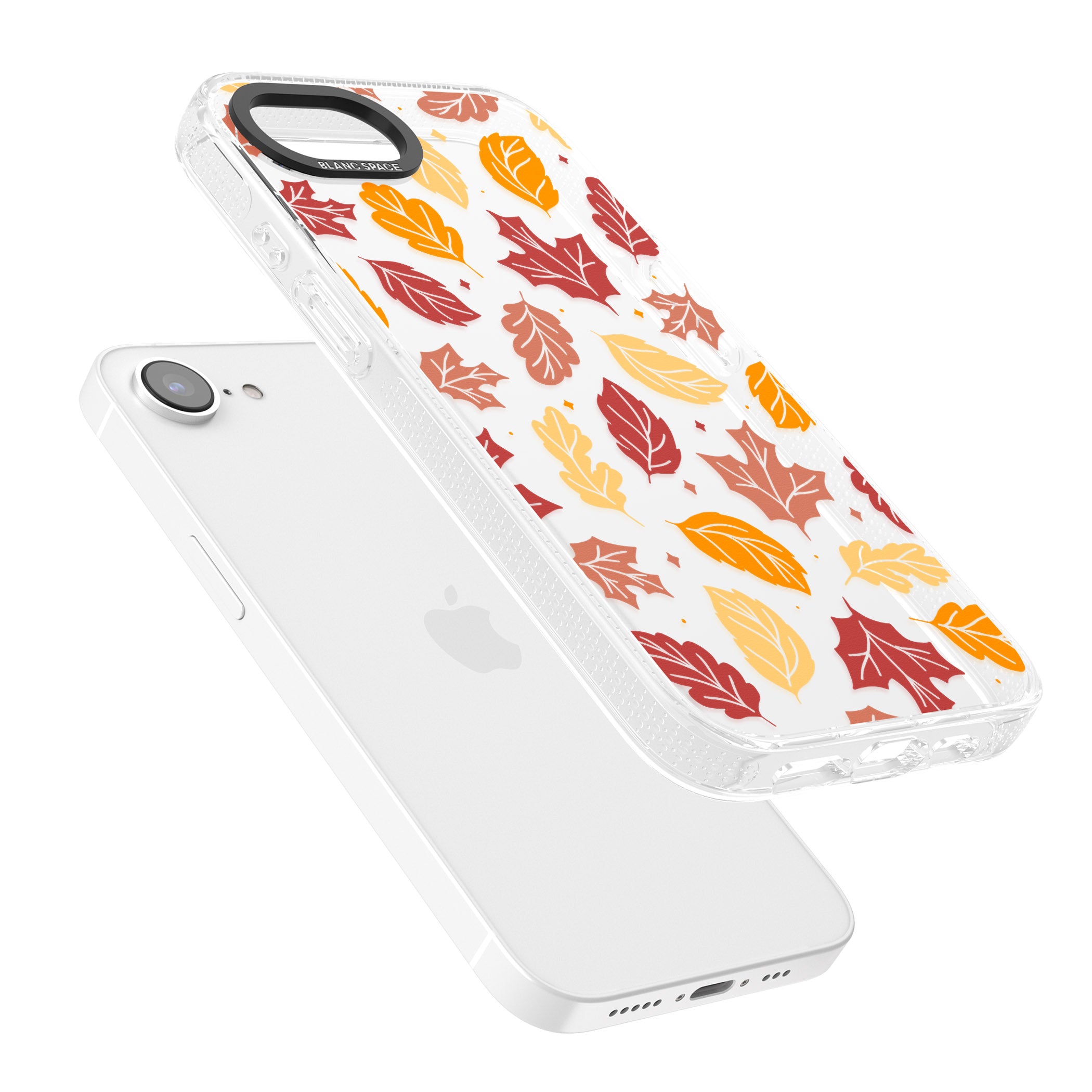 Autumn Leaves iPhone 16e Clear Case Impact Air - Blanc Space