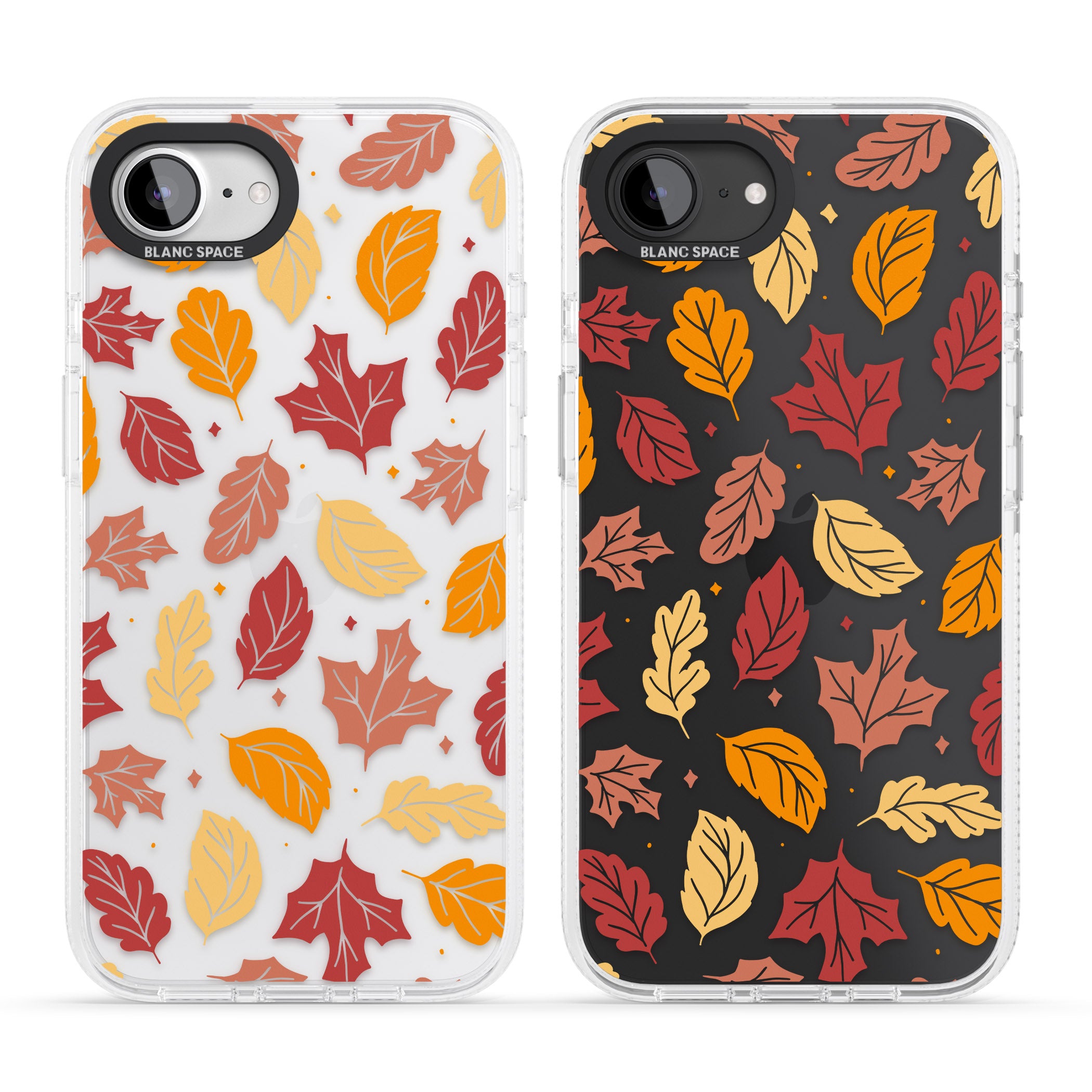 Autumn Leaves iPhone 16e Clear Case Impact Air - Blanc Space
