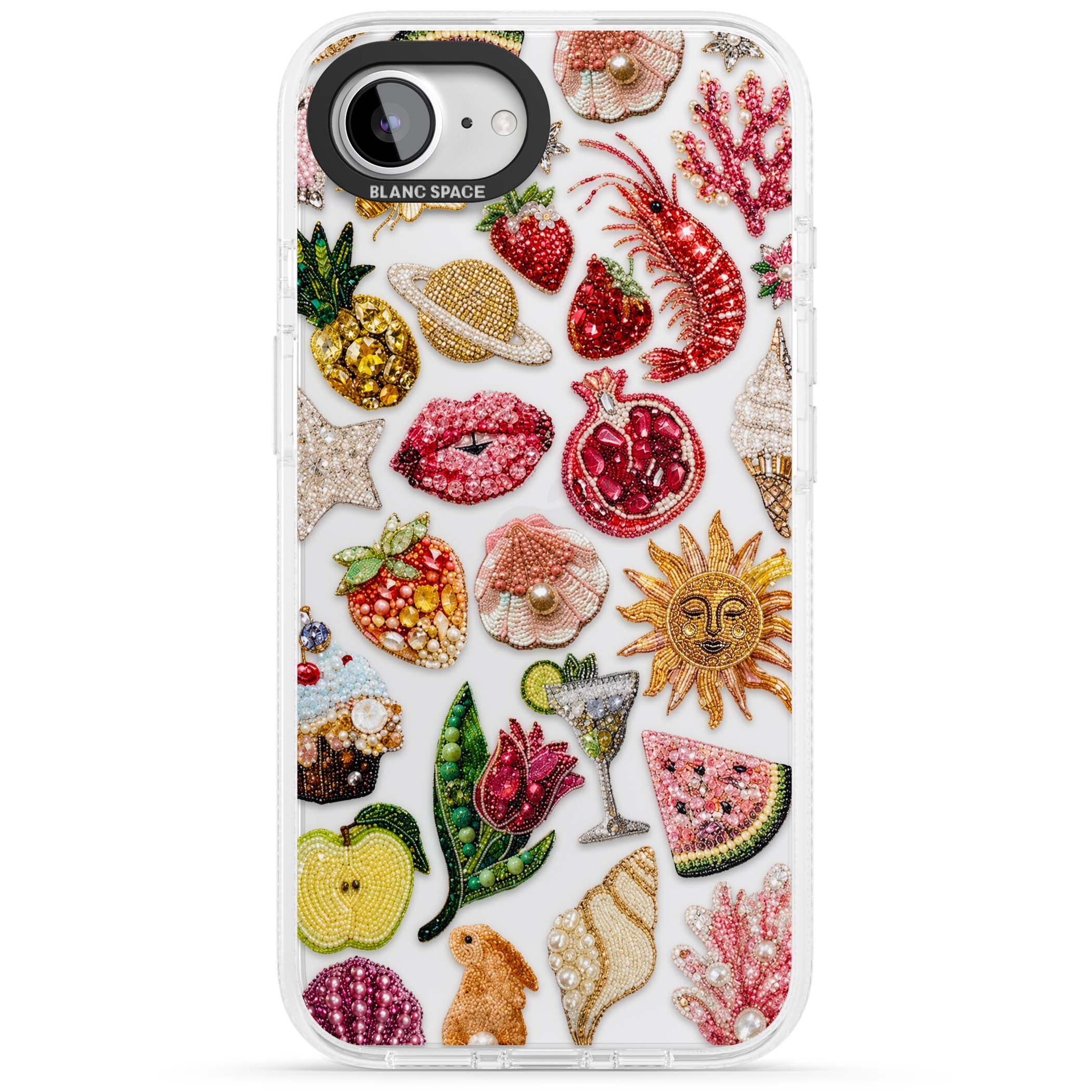Beaded Riviera coquette iPhone case | Clear Case Impact Air case for iPhone 16e, iPhone 17e