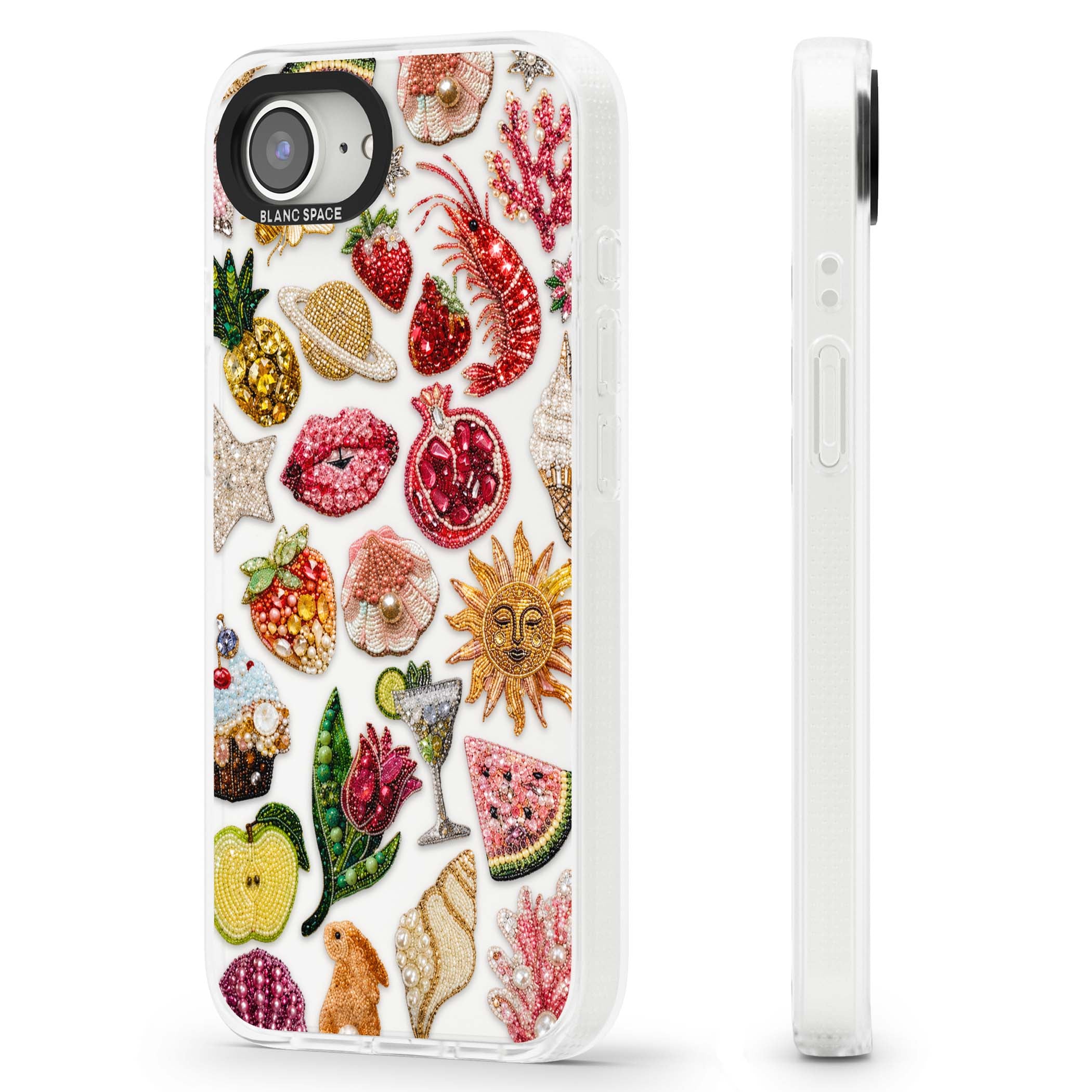 Beaded Riviera coquette iPhone case | Clear Case Impact Air case for iPhone 16e, iPhone 17e