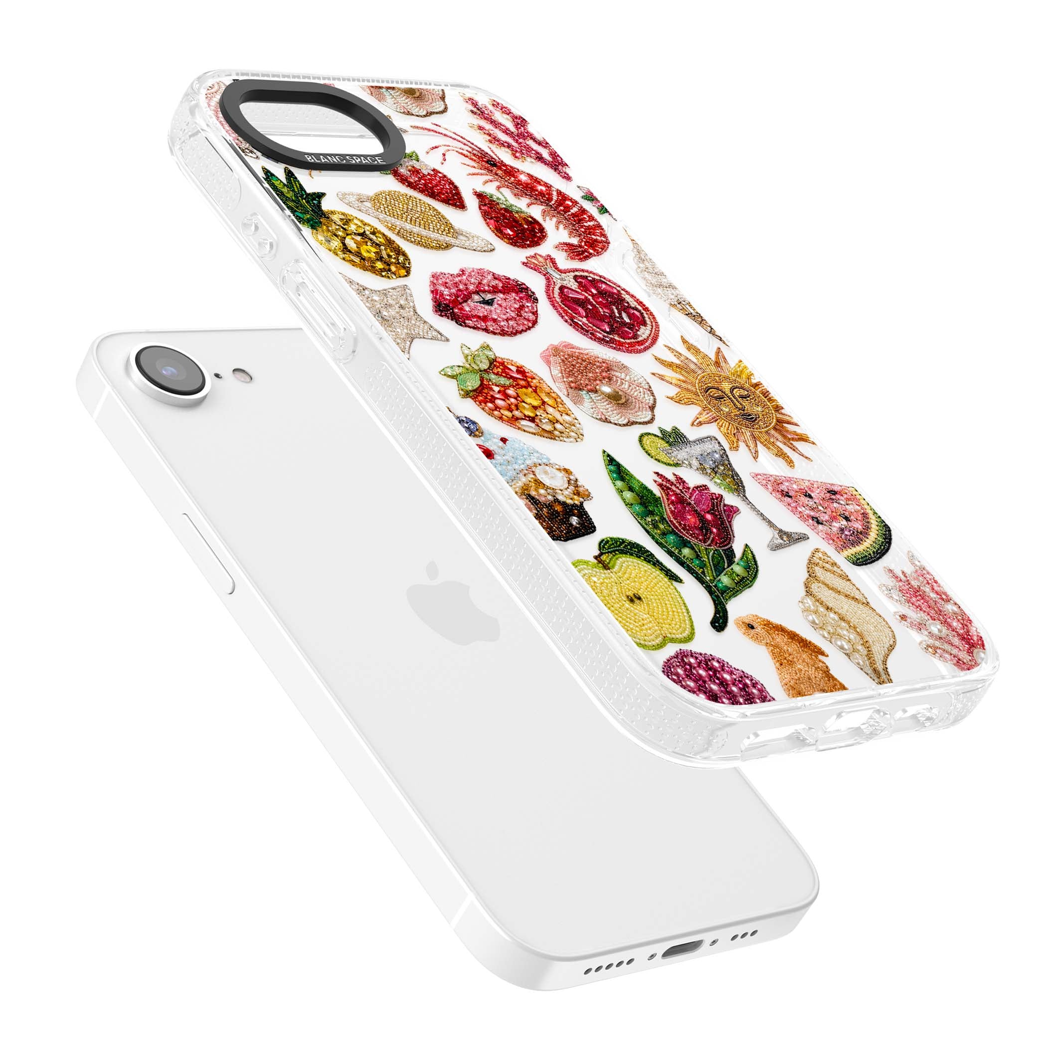 Beaded Riviera coquette iPhone case | Clear Case Impact Air case for iPhone 16e, iPhone 17e