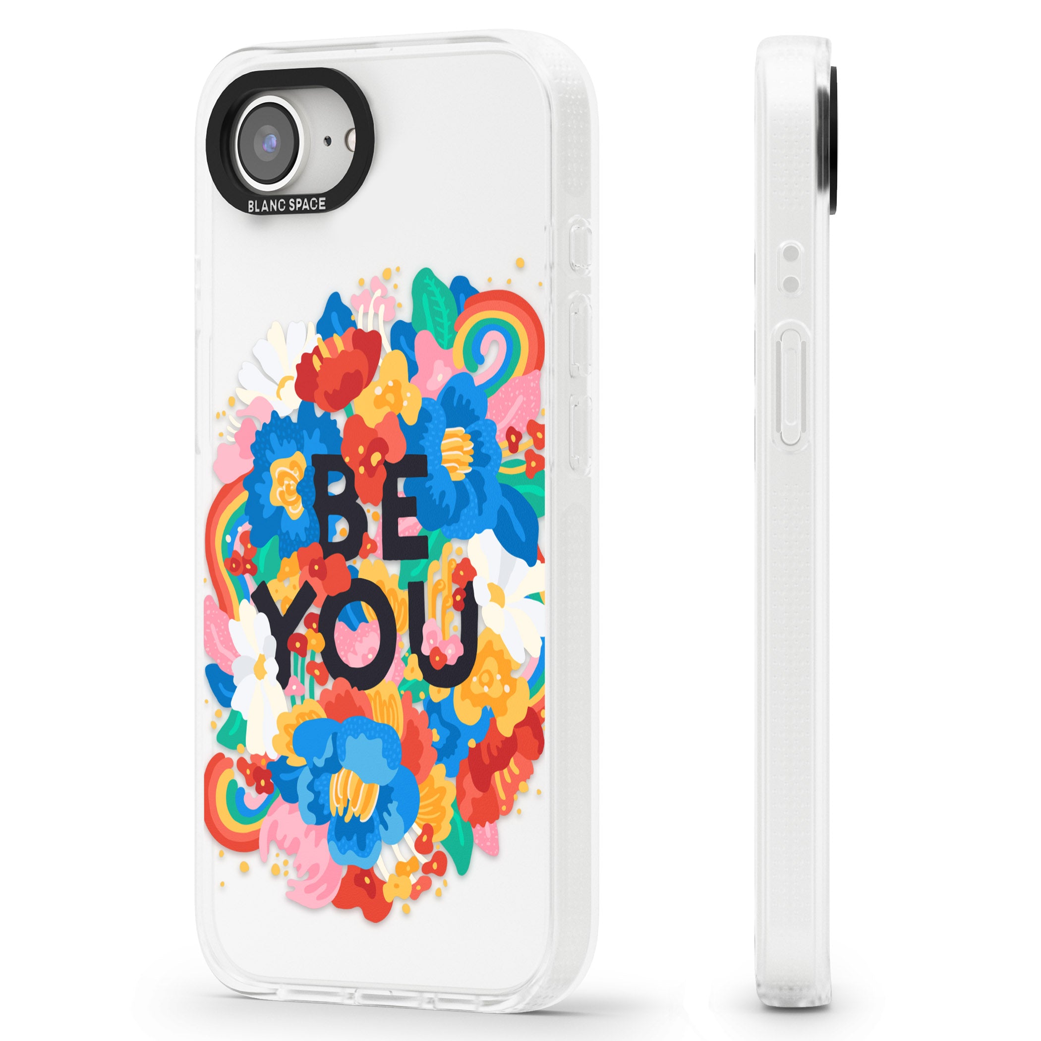 Be You iPhone 16e Clear Case Impact Air - Blanc Space