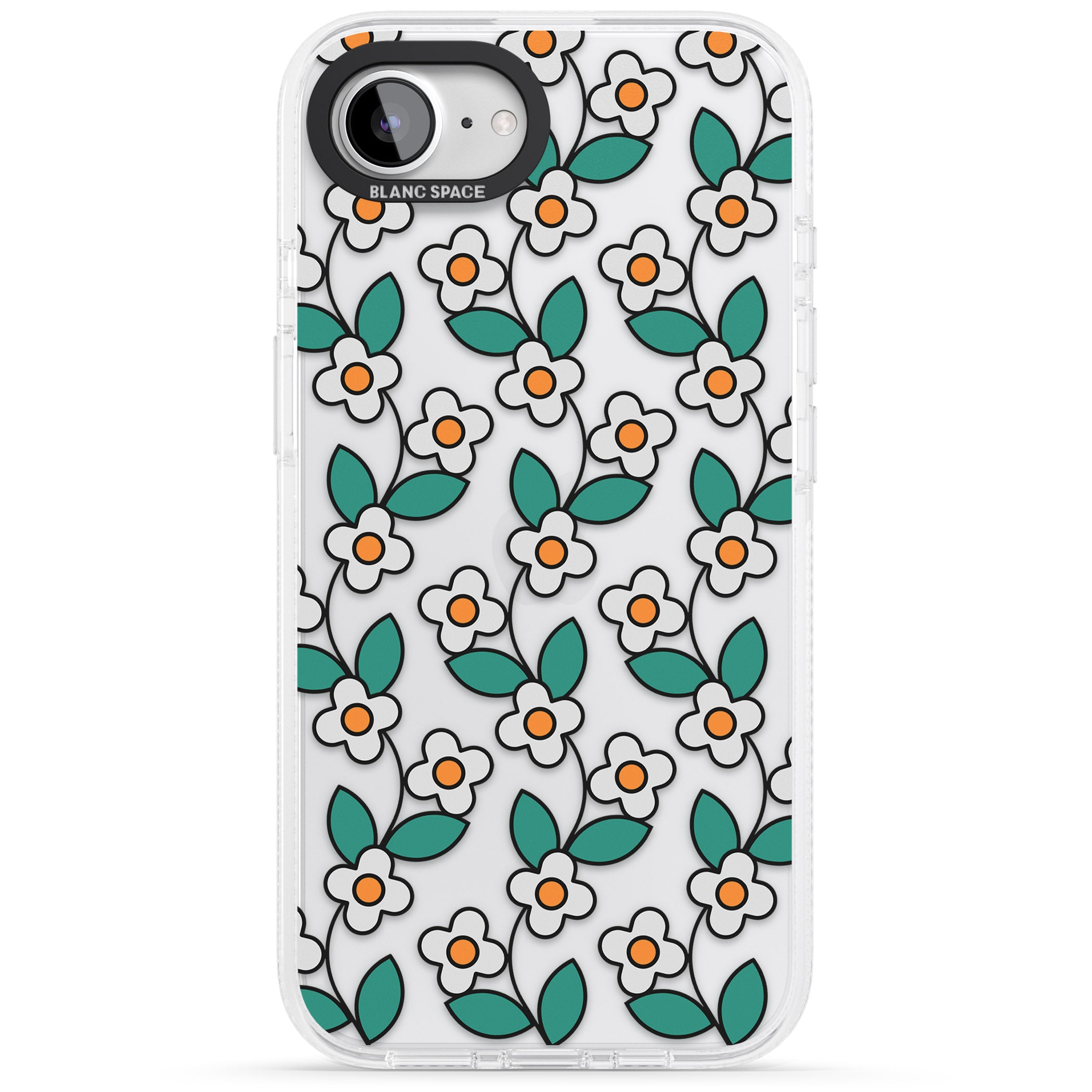 Spring Daisies iPhone 16e Clear Case Impact Air - Blanc Space