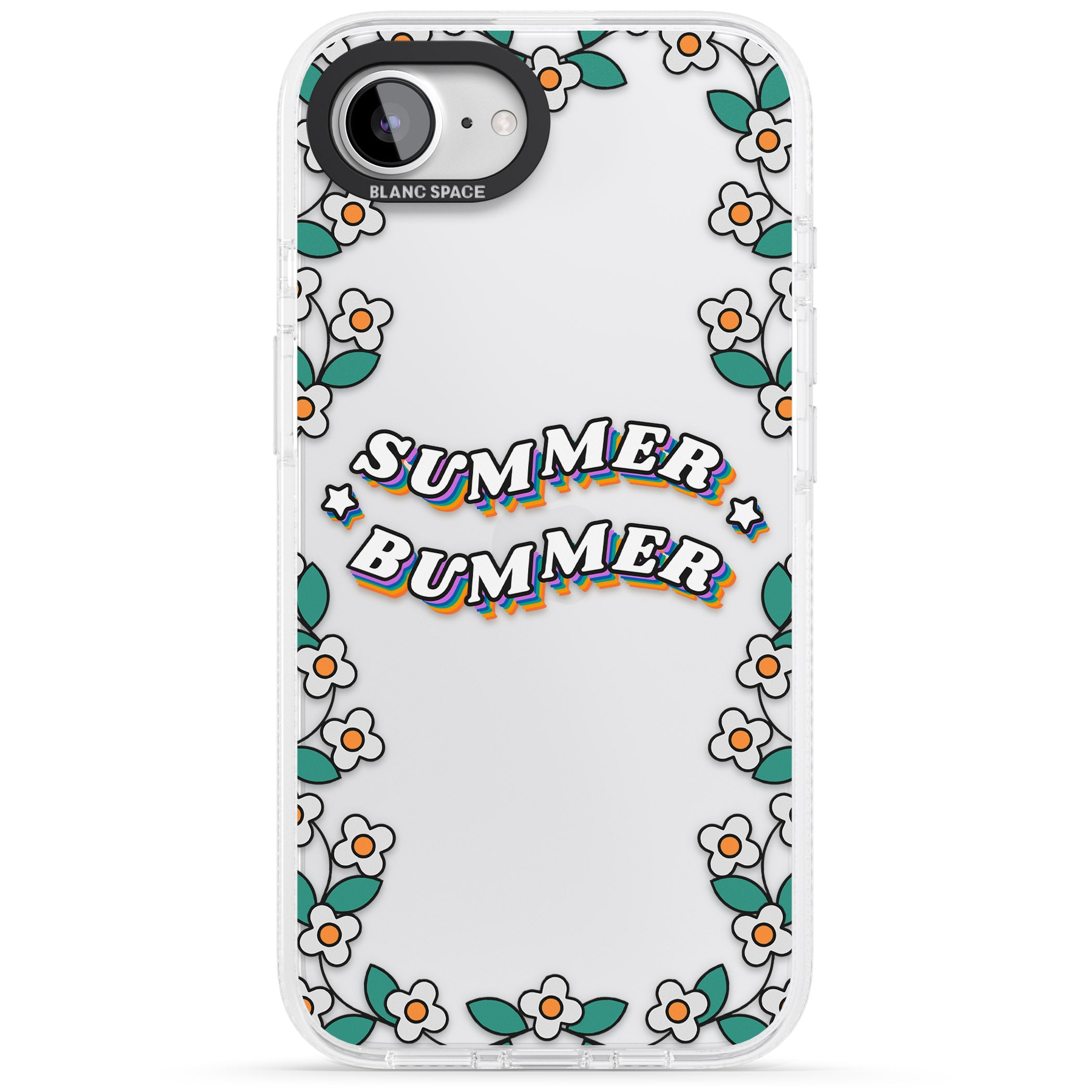Summer Bummer iPhone 16e Clear Case Impact Air - Blanc Space