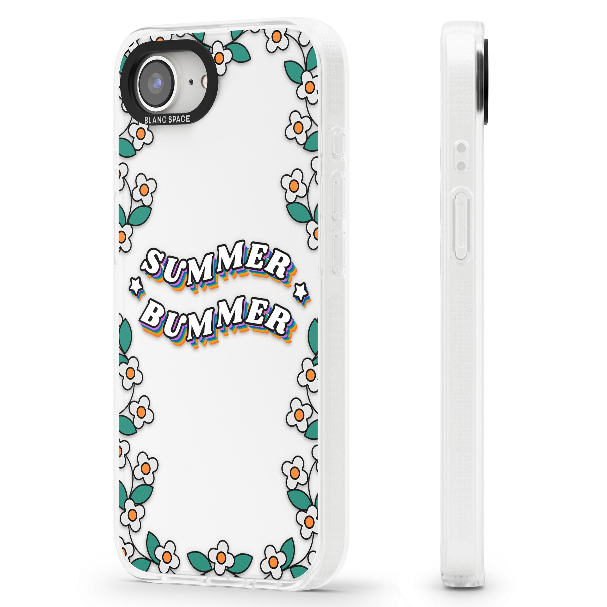 Summer Bummer iPhone 16e Clear Case Impact Air - Blanc Space