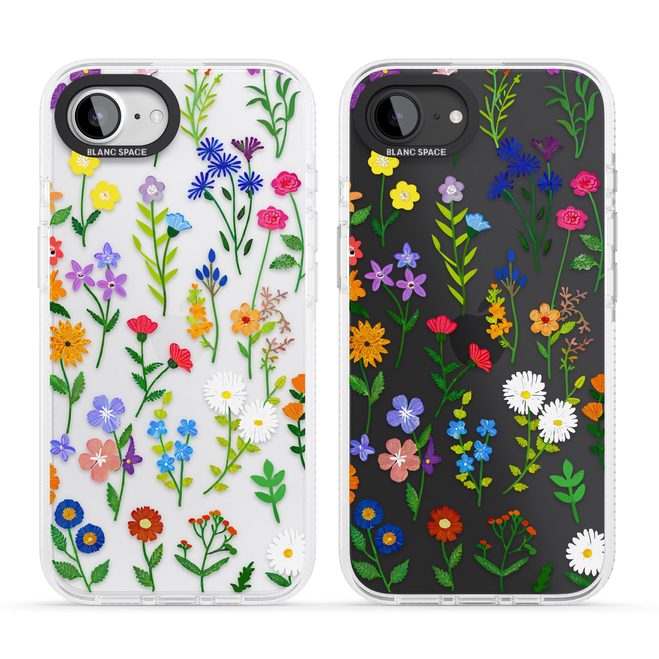 Wildflower Garden iPhone 16e Clear Case Impact Air - Blanc Space