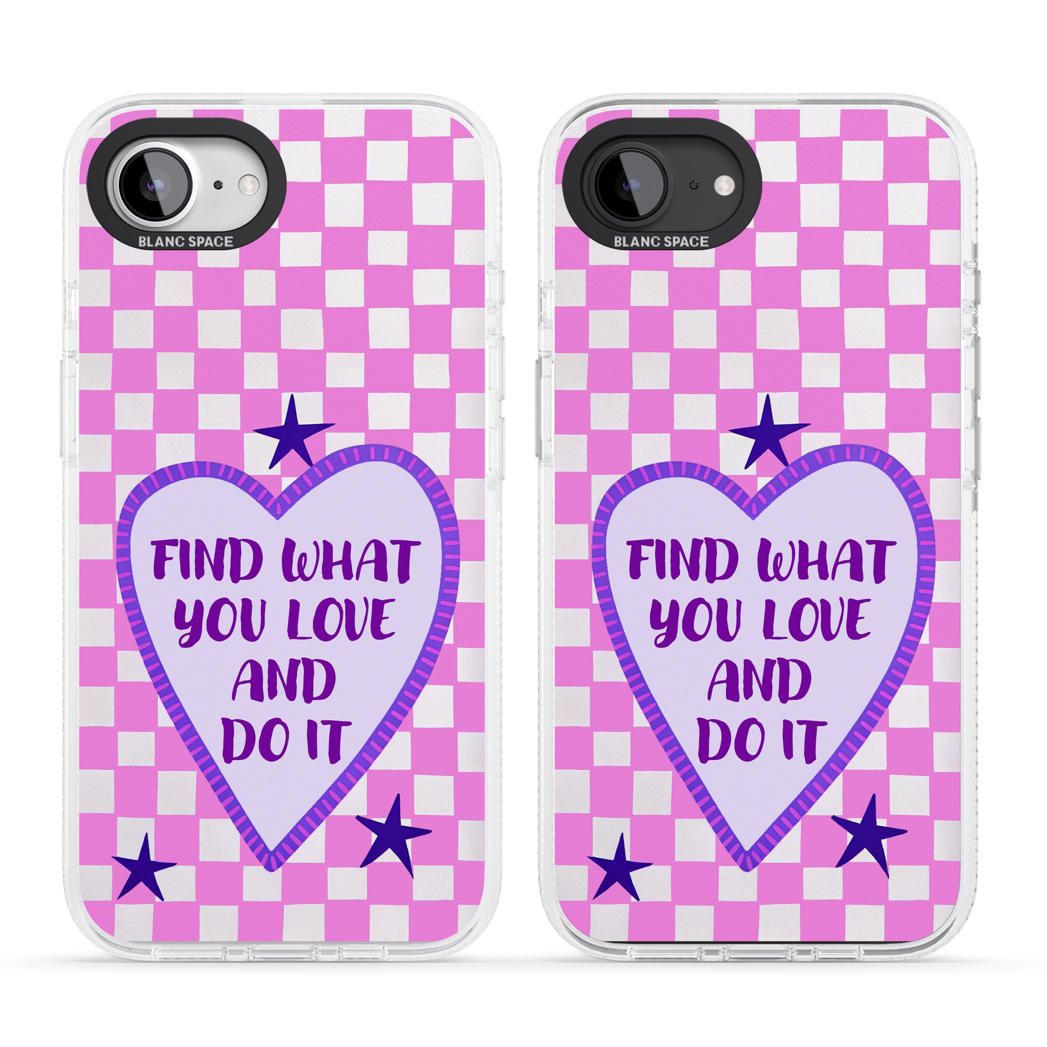 Find What You Love iPhone 16e Clear Case Impact Air - Blanc Space