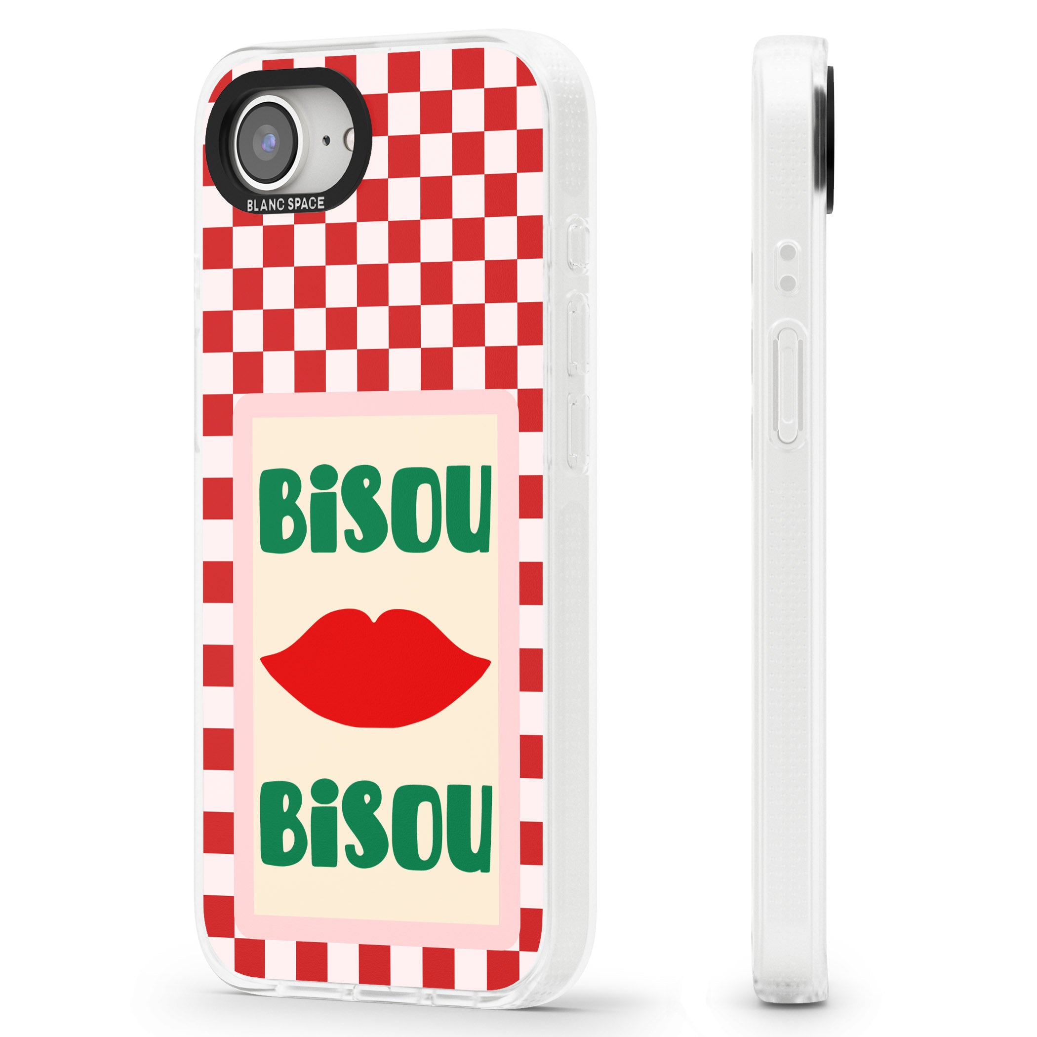 Bisou iPhone 16e Clear Case Impact Air - Blanc Space