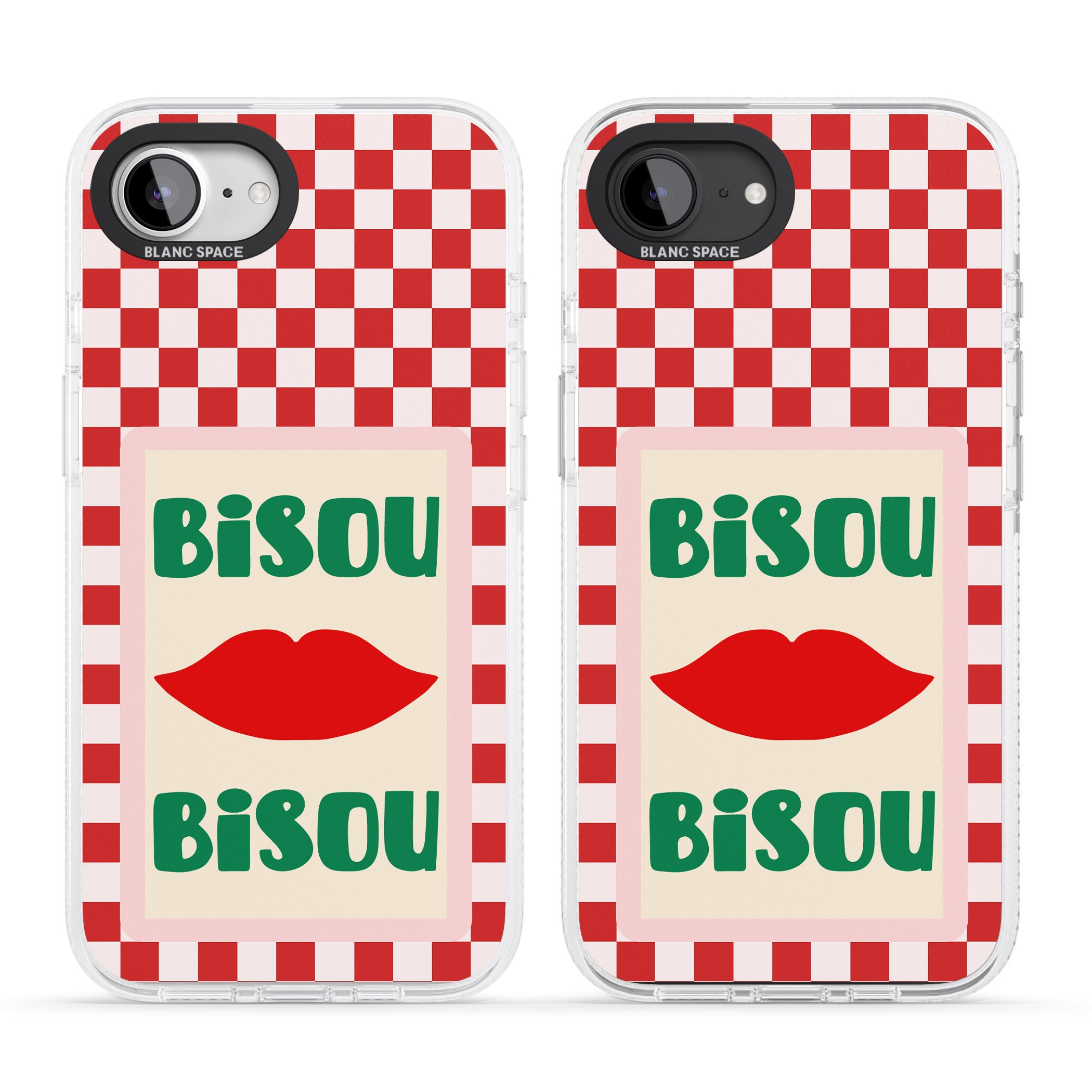 Bisou iPhone 16e Clear Case Impact Air - Blanc Space