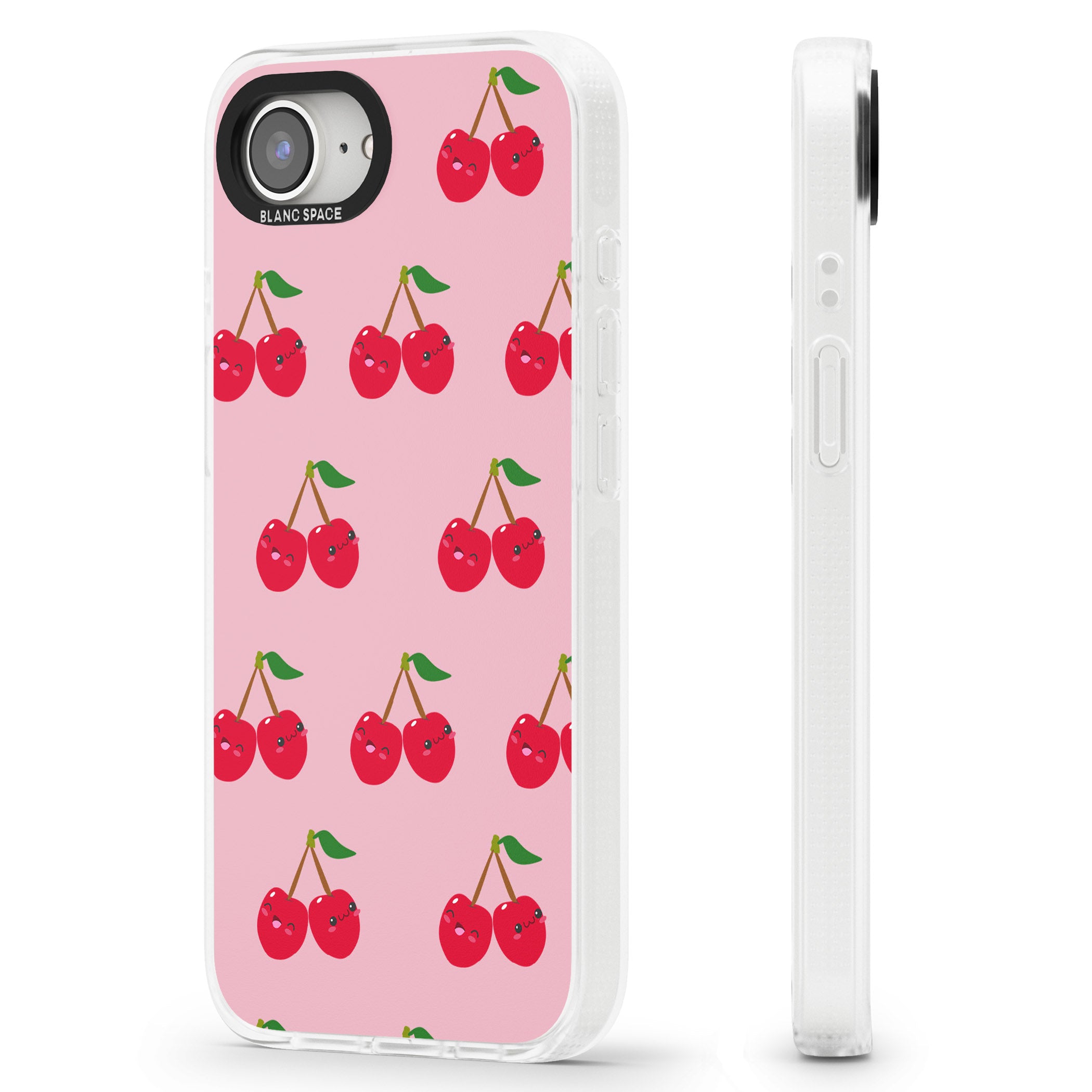 Cheeky Cherry iPhone 16e Clear Case Impact Air - Blanc Space