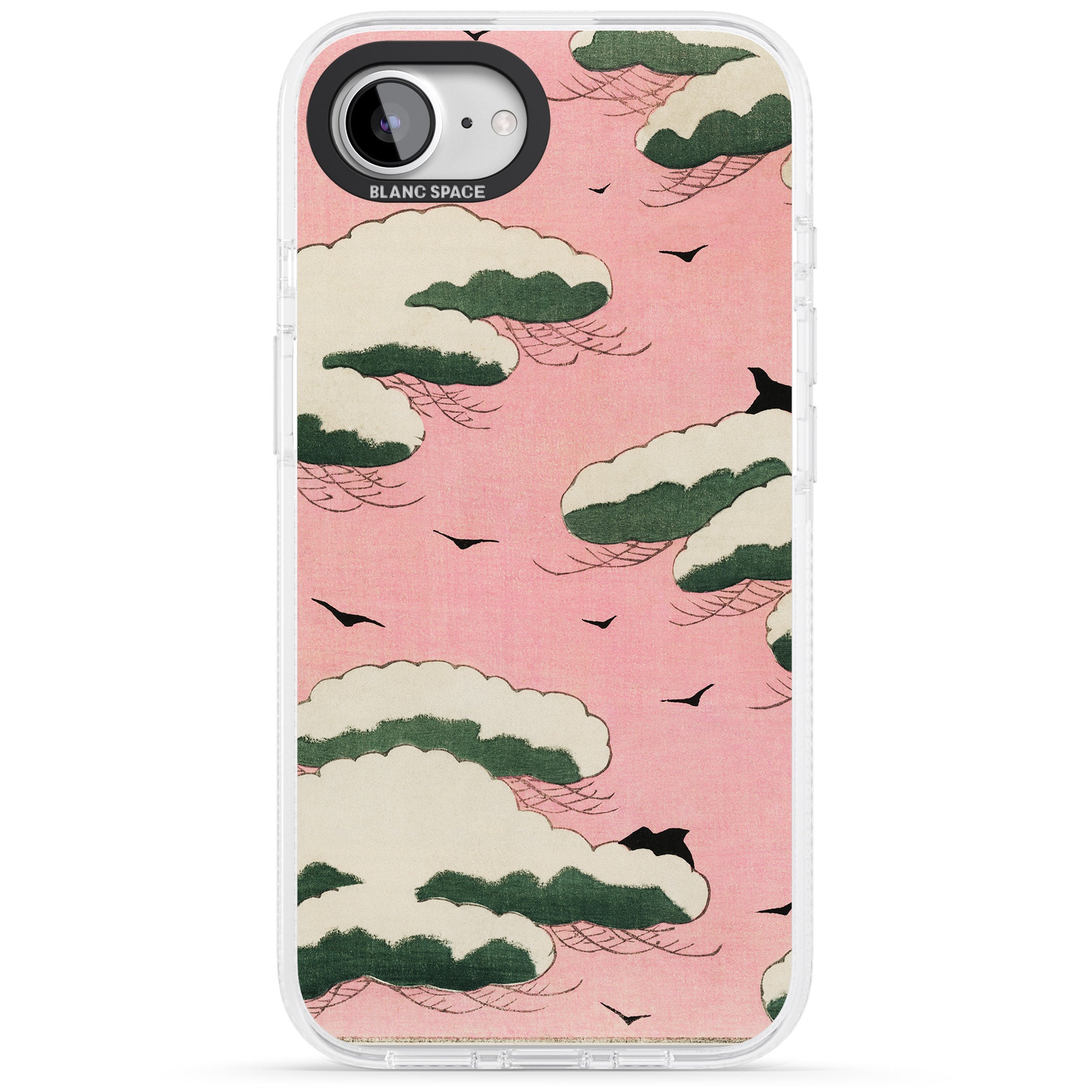 Japanese Pink Sky by Watanabe Seitei iPhone 16e Clear Case Impact Air - Blanc Space