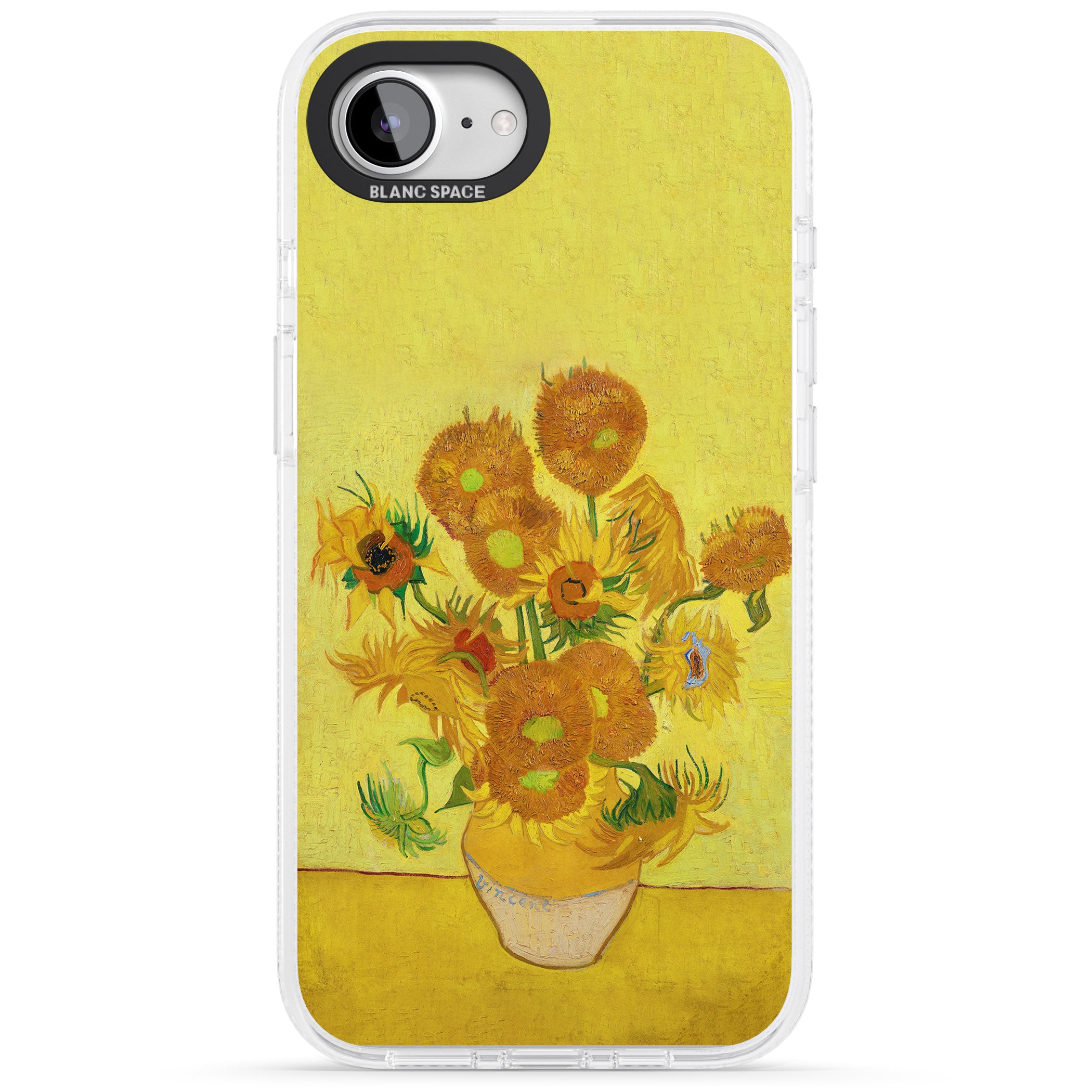 Sunflowers iPhone 16e Clear Case Impact Air - Blanc Space