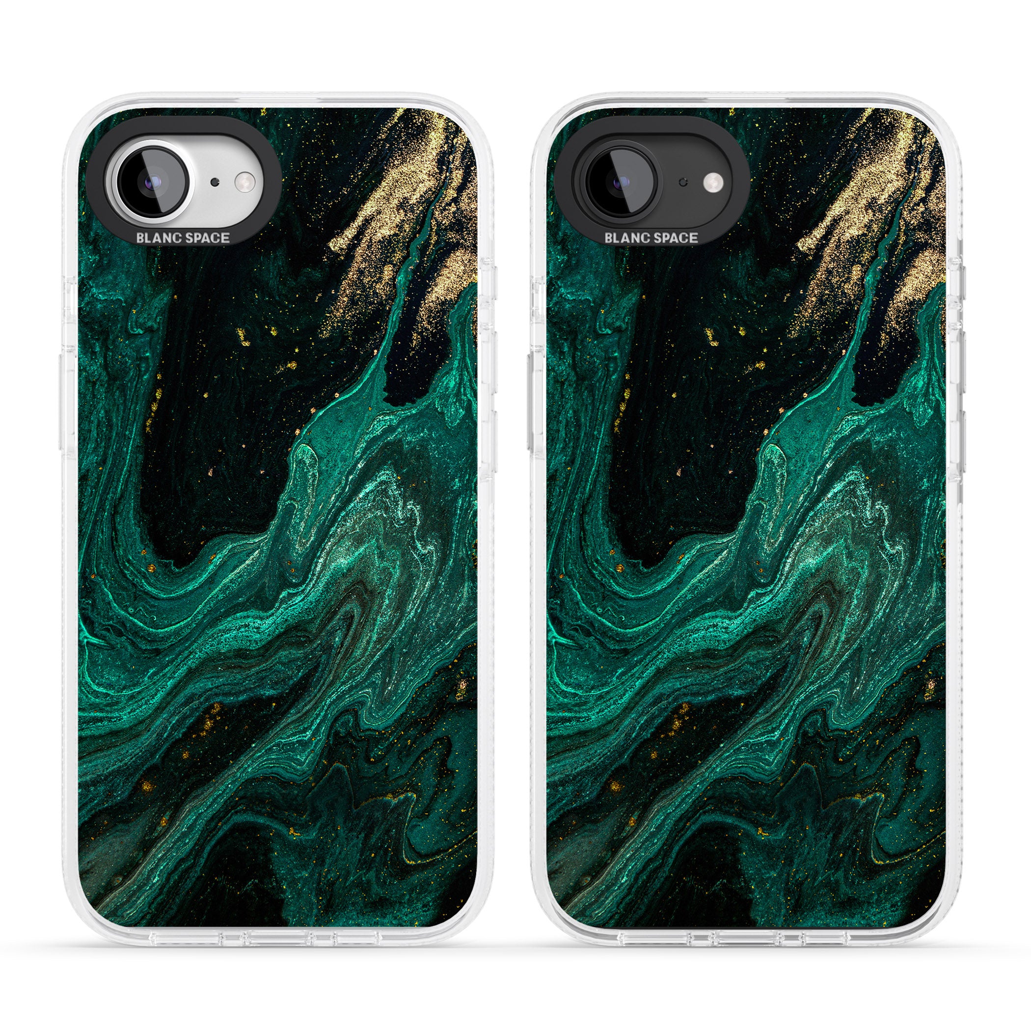 Emerald Lagoon iPhone 16e Clear Case Impact Air - Blanc Space