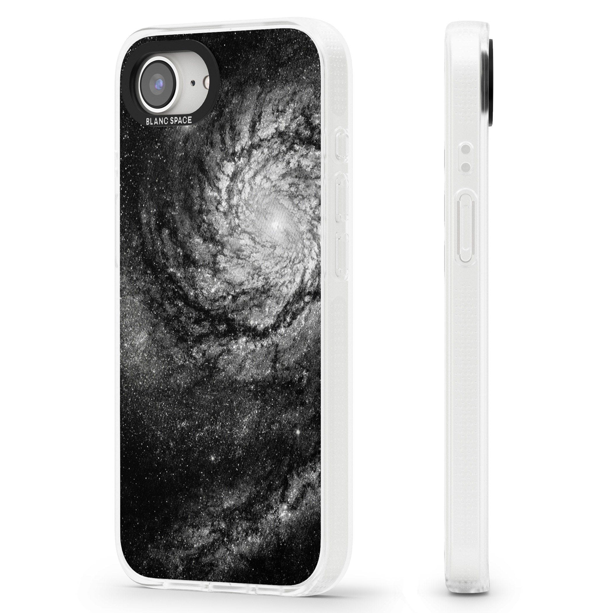 Night Sky Galaxies: Milky Way Galaxy iPhone 16e Clear Case Impact Air - Blanc Space