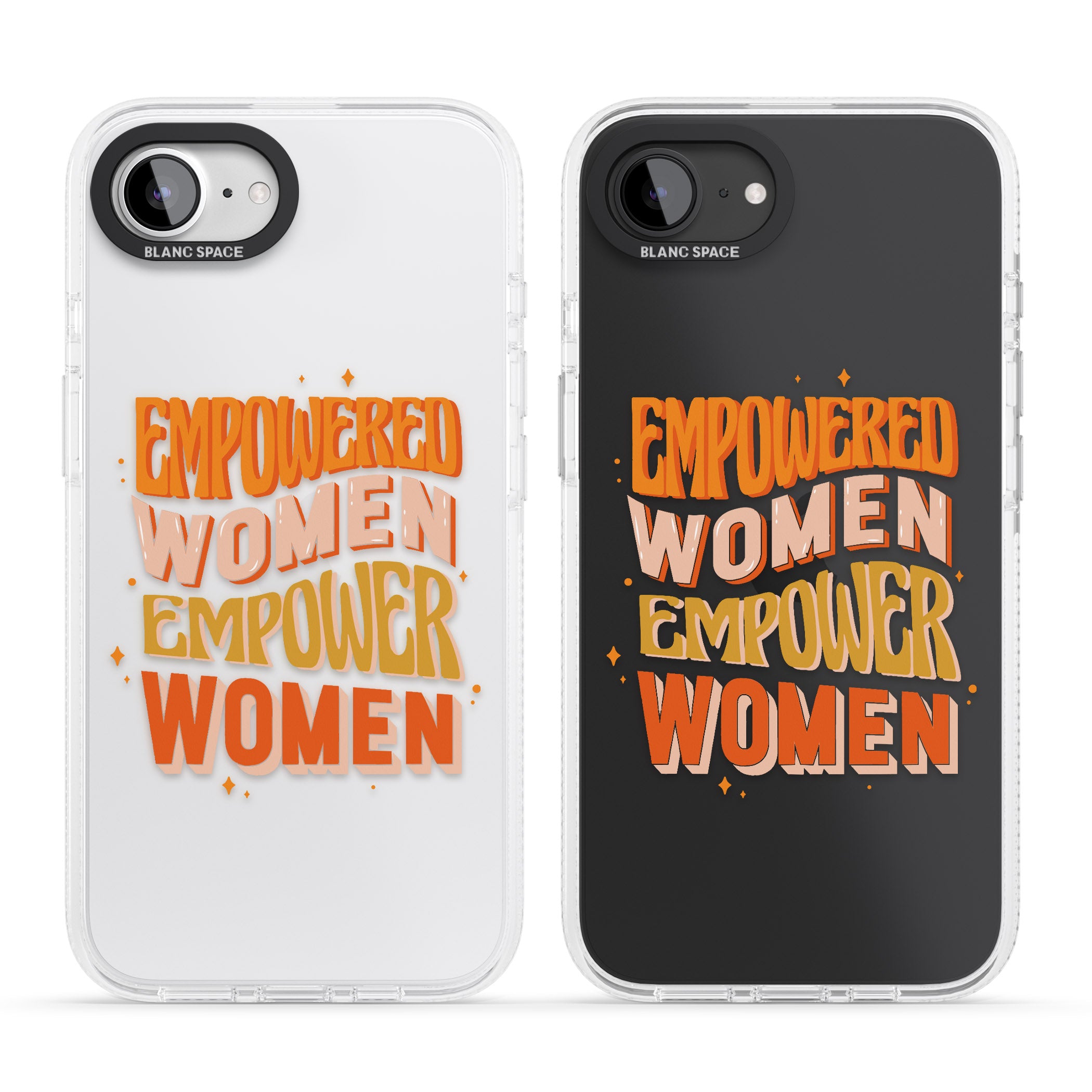 Empowered Women iPhone 16e Clear Case Impact Air - Blanc Space