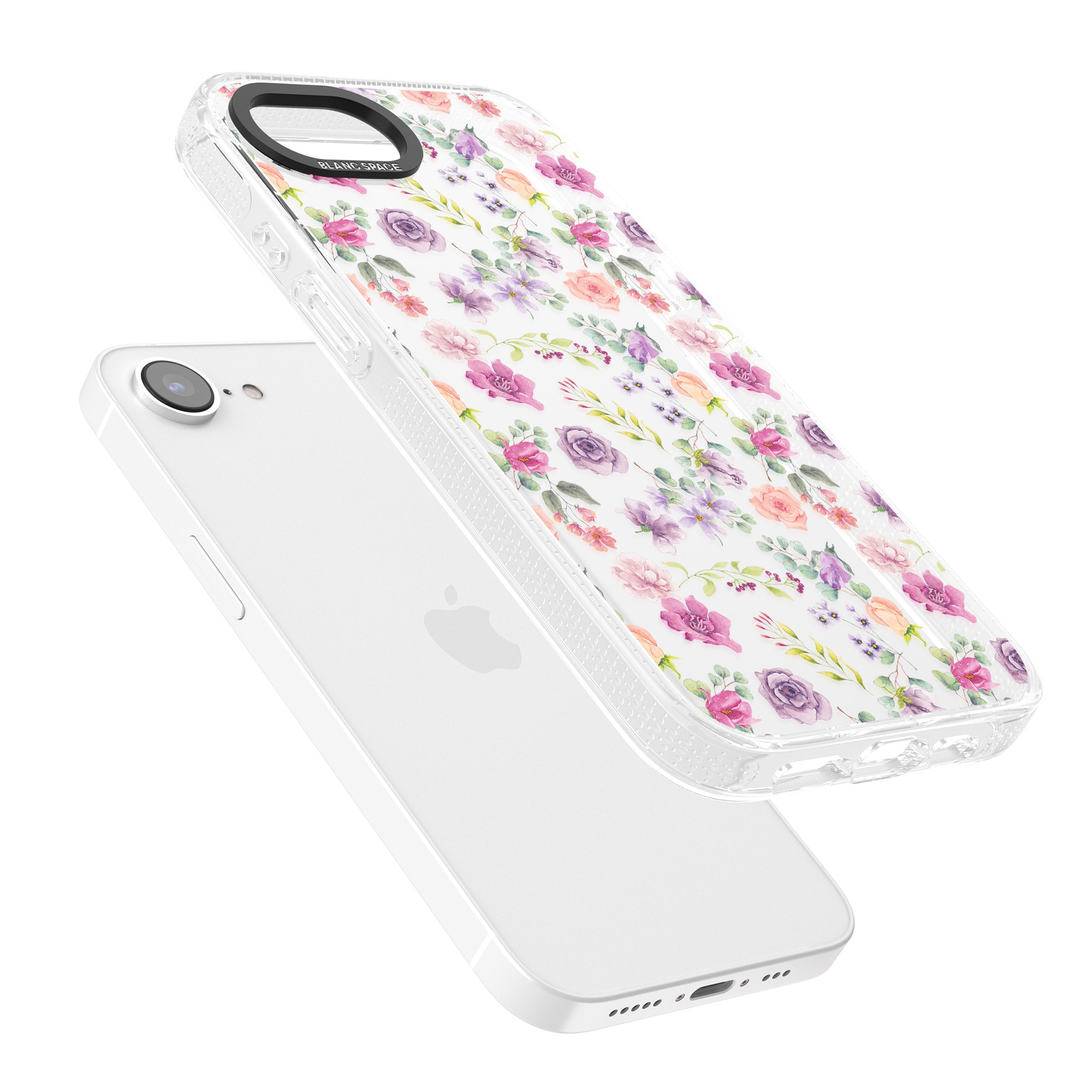 Sunday Flowers iPhone 16e Clear Case Impact Air - Blanc Space