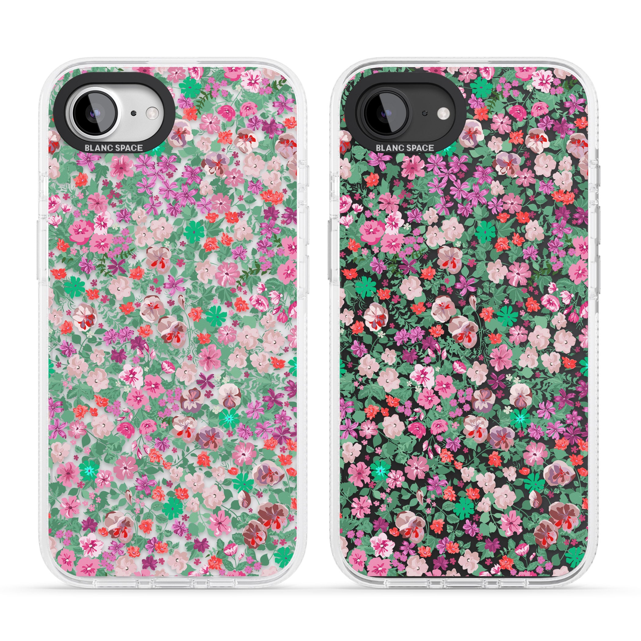 Florentine Meadow iPhone 16e Clear Case Impact Air - Blanc Space