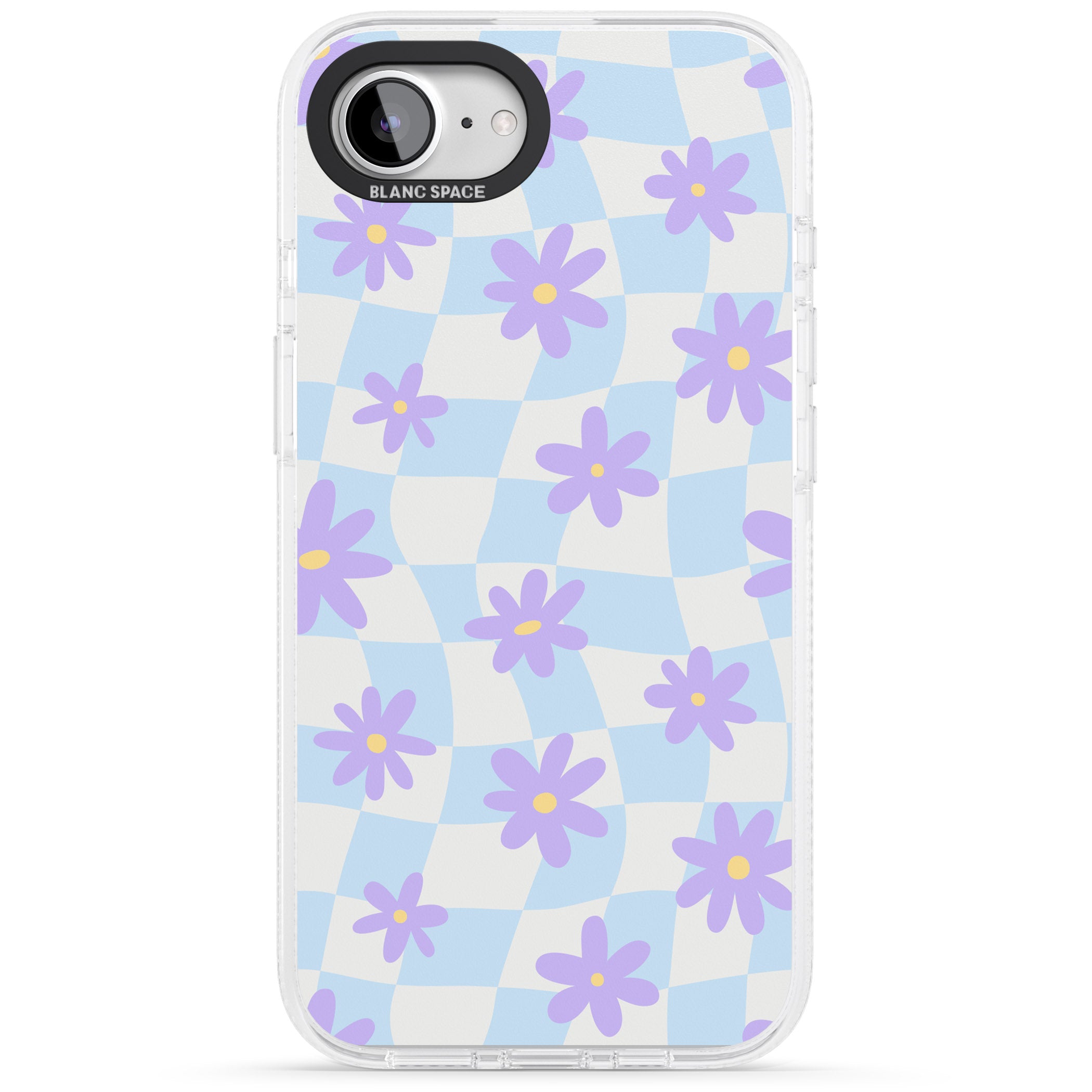 Serene Skies & Flowers iPhone 16e Clear Case Impact Air - Blanc Space