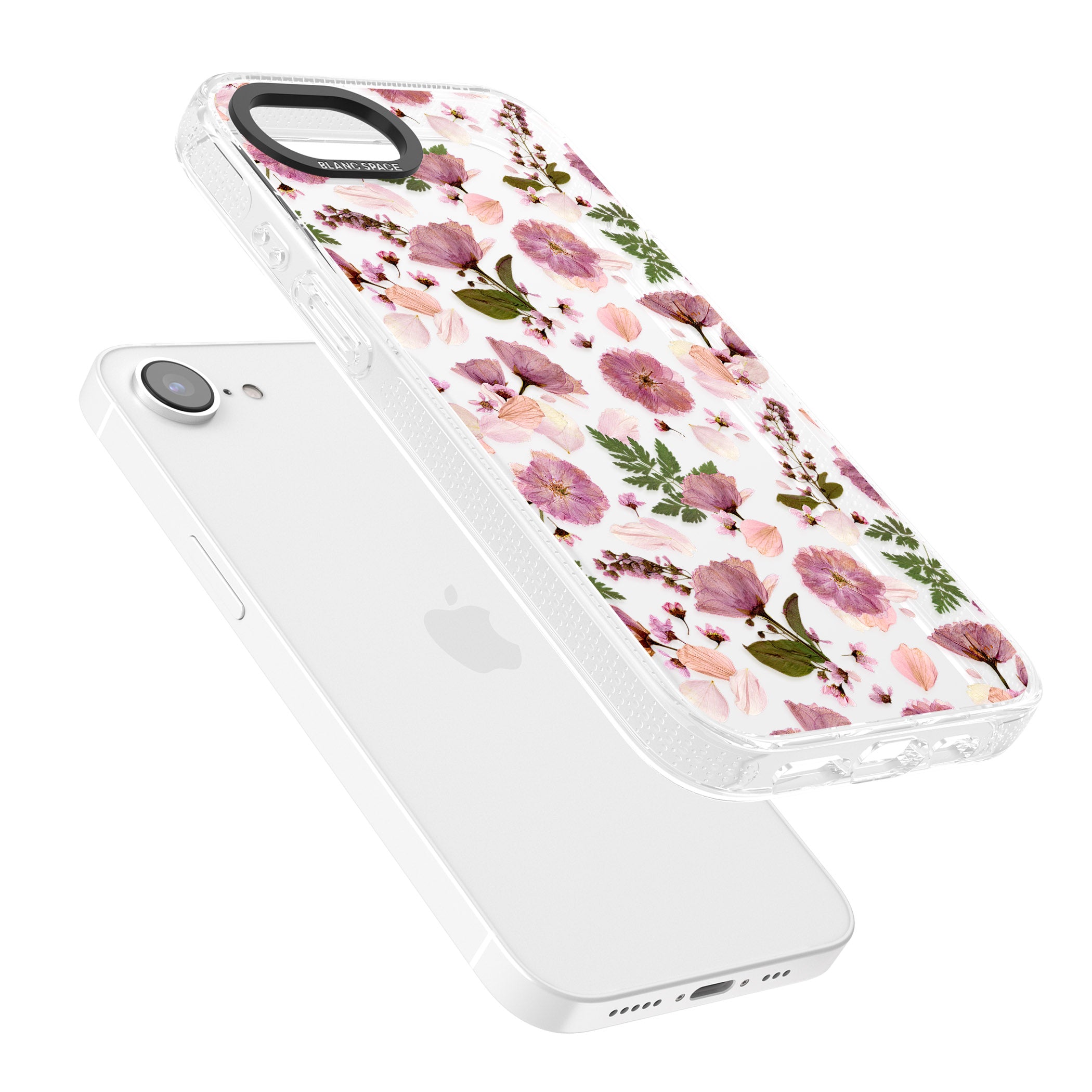 Floral Menagerie Transparent Design iPhone 16e Clear Case Impact Air - Blanc Space