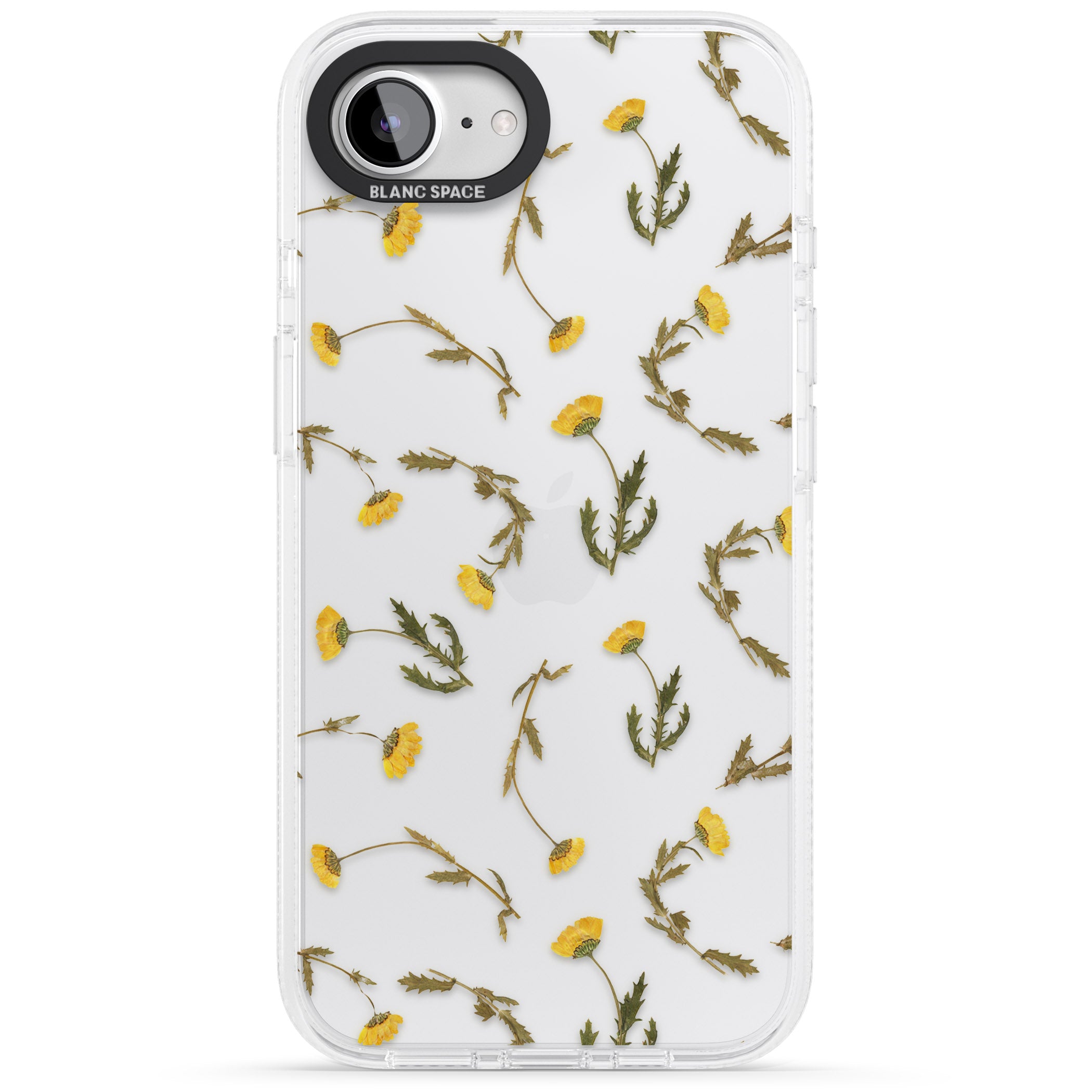 Long Stemmed Wildflowers - Dried Flower-Inspired iPhone 16e Clear Case Impact Air - Blanc Space
