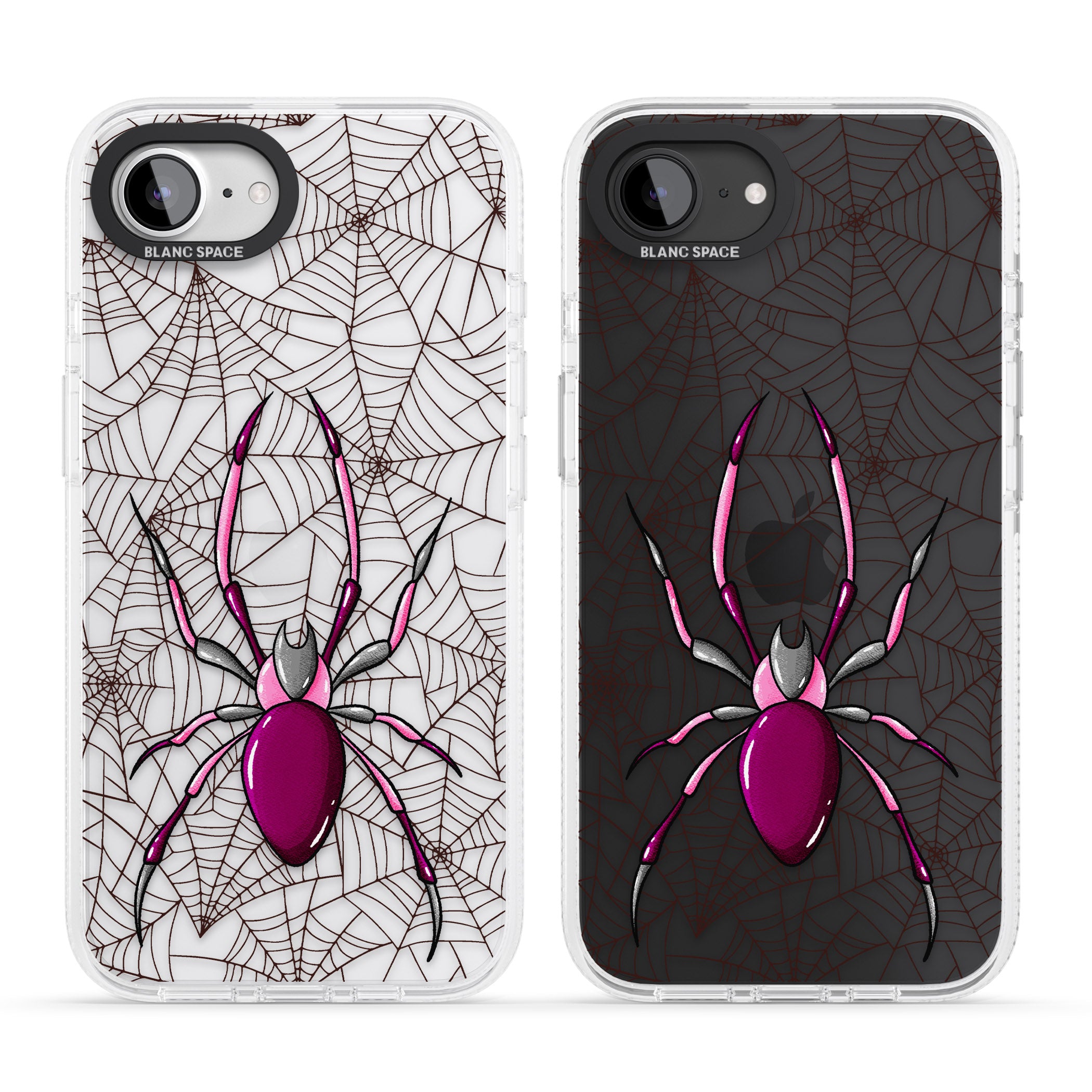 Arachnophobia iPhone 16e Clear Case Impact Air - Blanc Space
