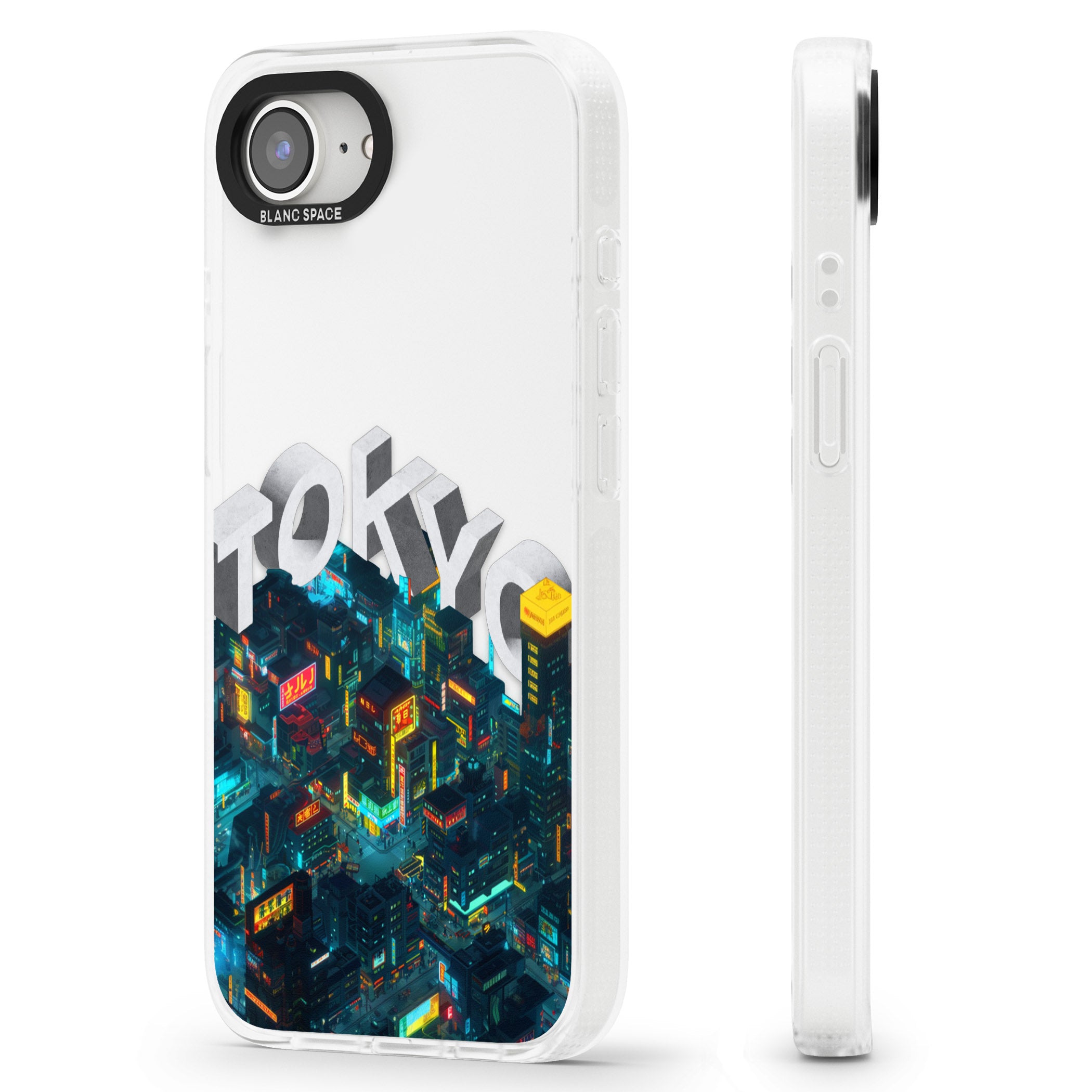 Tokyo iPhone 16e Clear Case Impact Air - Blanc Space