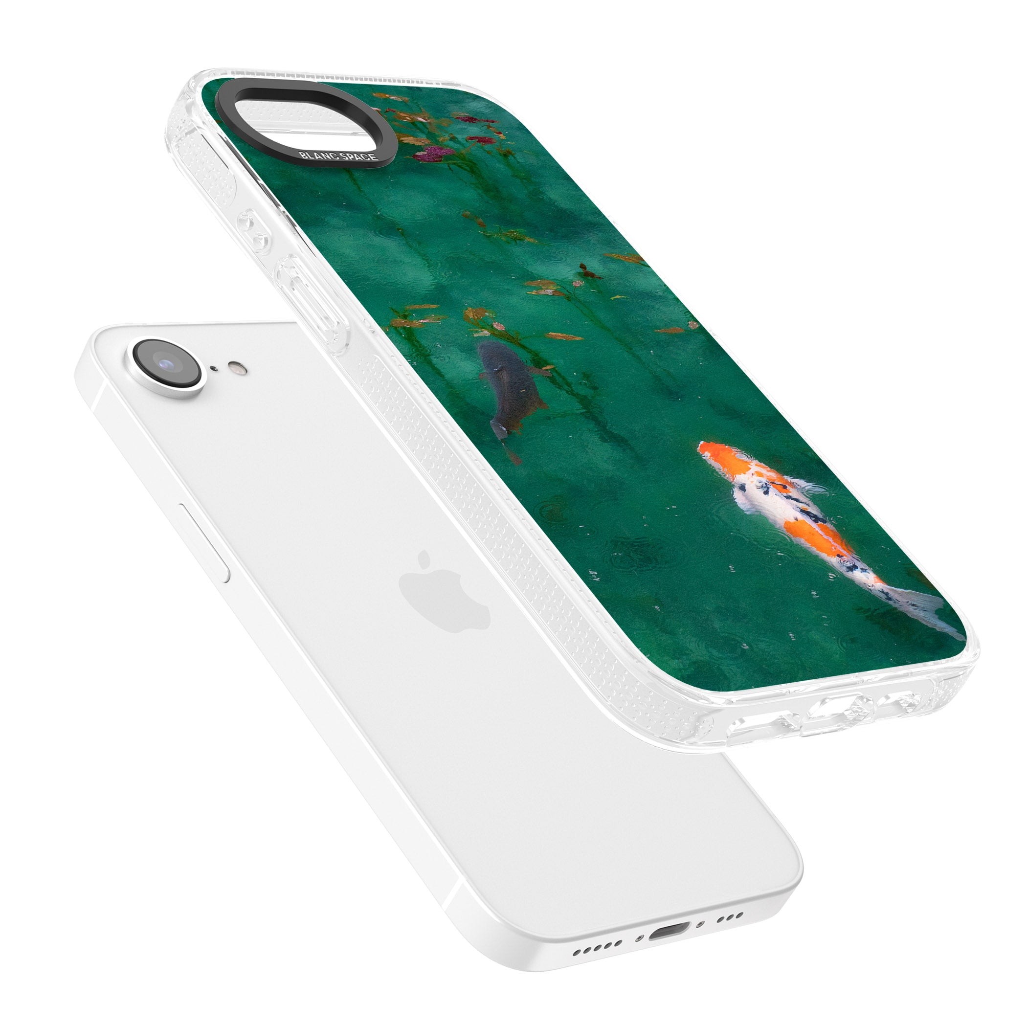 Koi Fish iPhone 16e Clear Case Impact Air - Blanc Space
